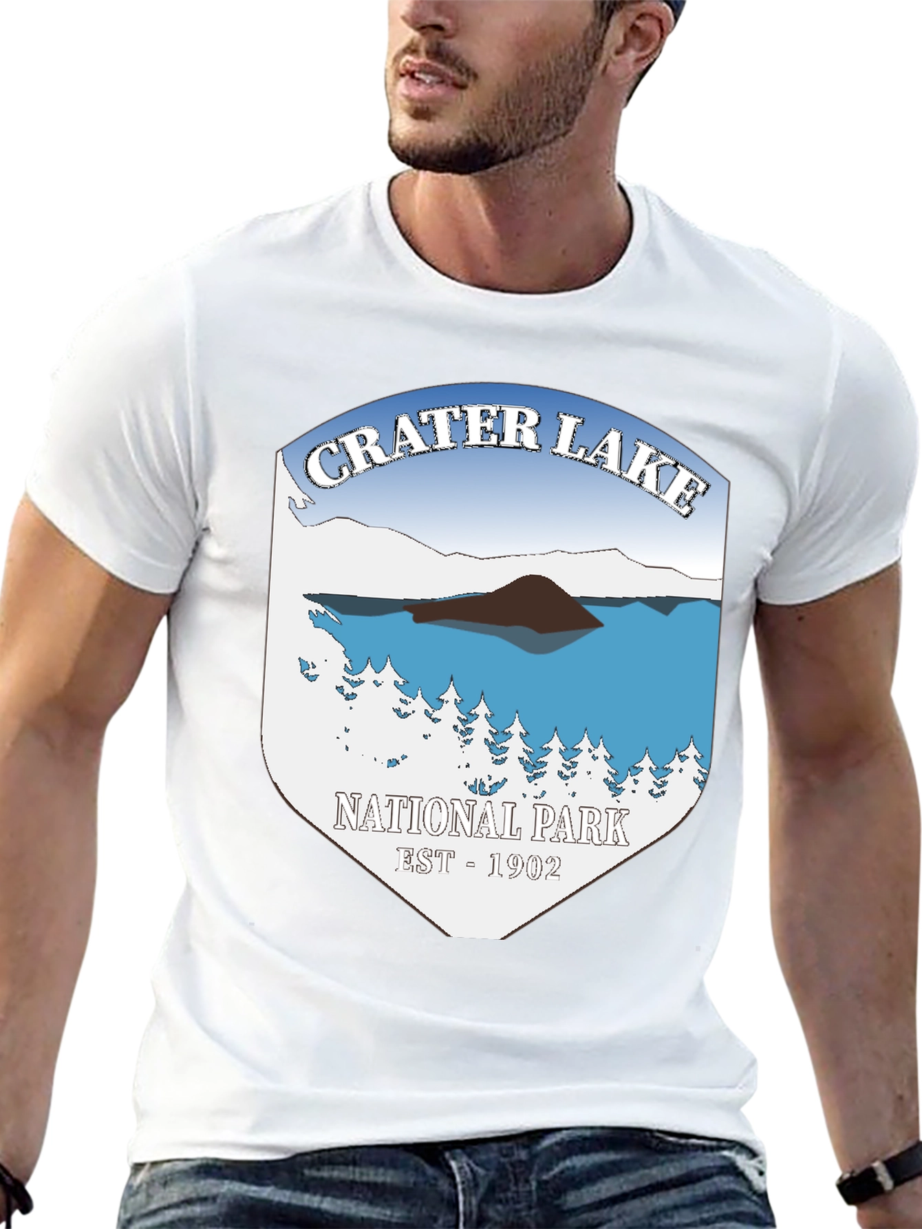 Crater Lake National Park T-Shirt - Black