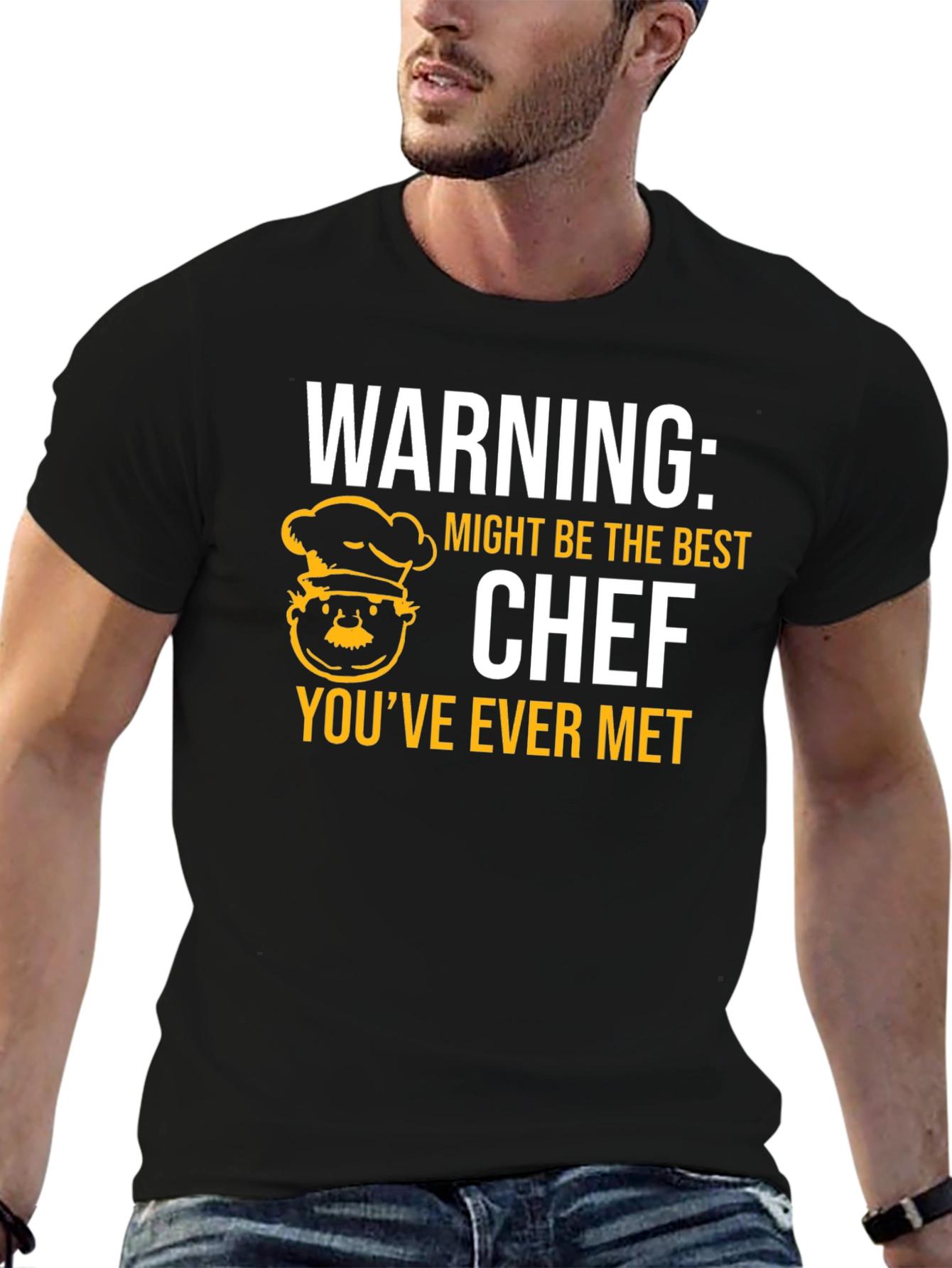 Funny Chef T-Shirt - Warning: Best Chef Ever