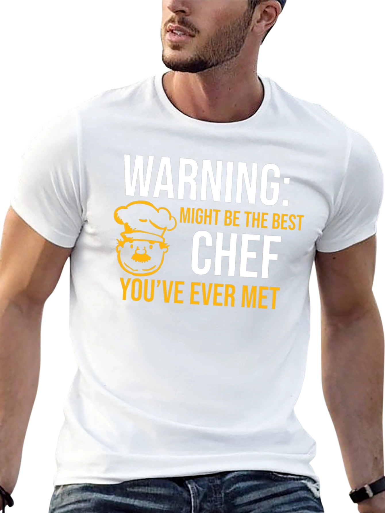 Funny Chef T-Shirt - Warning: Best Chef Ever