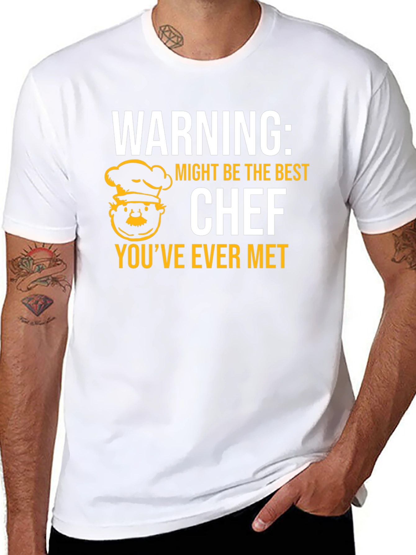 Funny Chef T-Shirt - Warning: Best Chef Ever