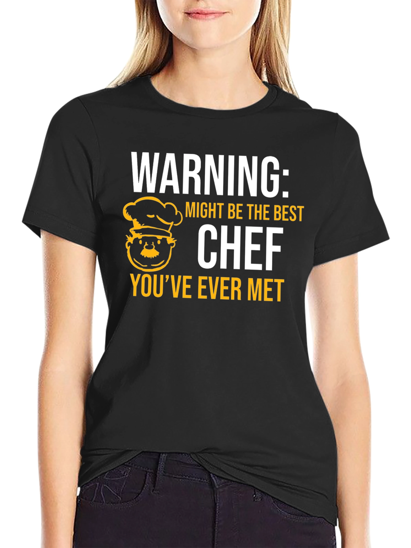 Funny Chef T-Shirt - Warning: Best Chef Ever