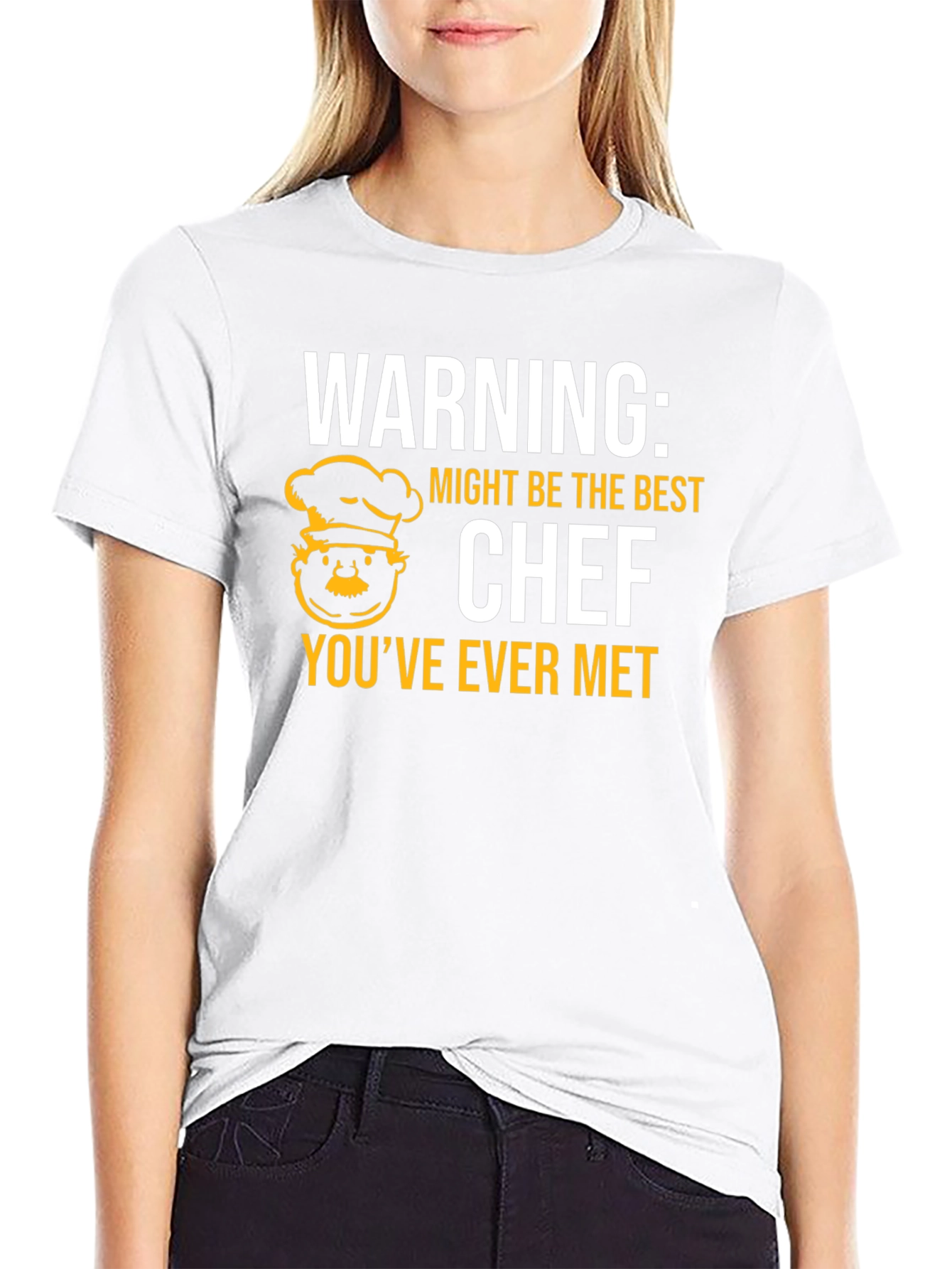 Funny Chef T-Shirt - Warning: Best Chef Ever