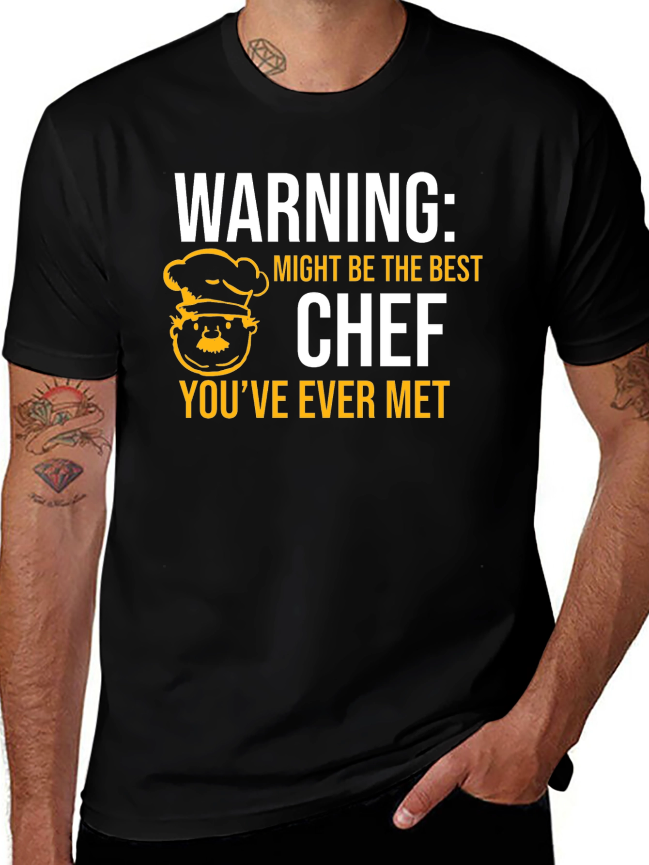 Funny Chef T-Shirt - Warning: Best Chef Ever