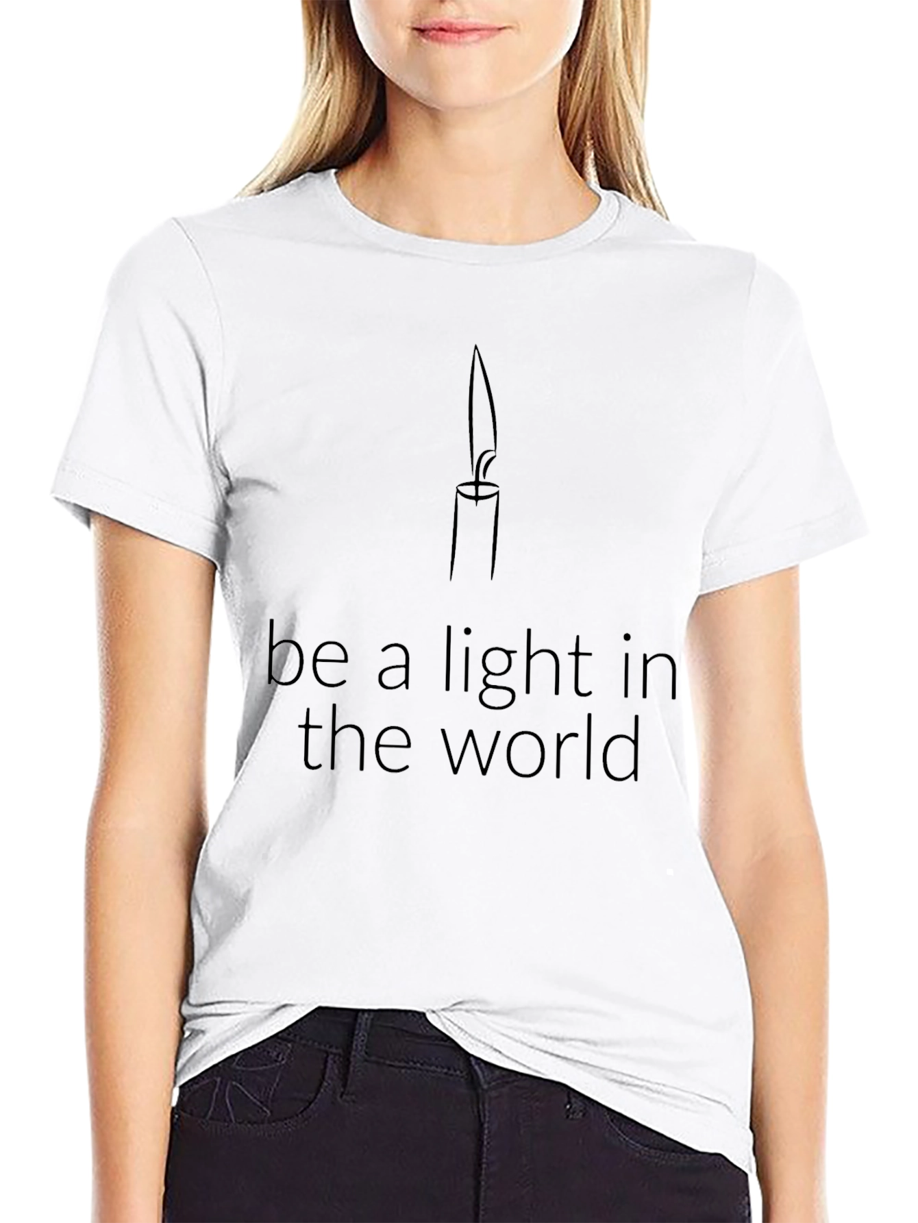 Be a Light Tee - Motivational Graphic T-Shirt