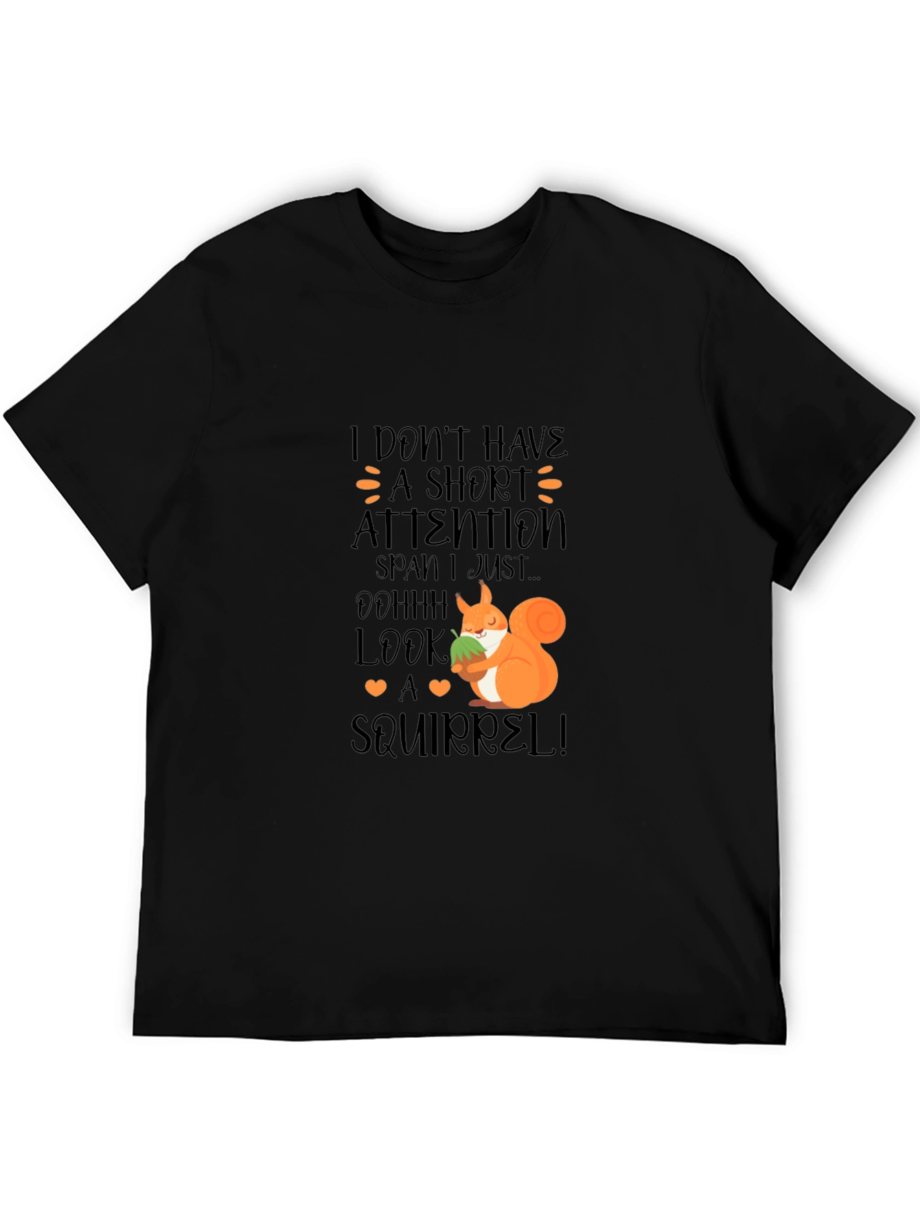 Funny Squirrel T-Shirt - Short Attention Span