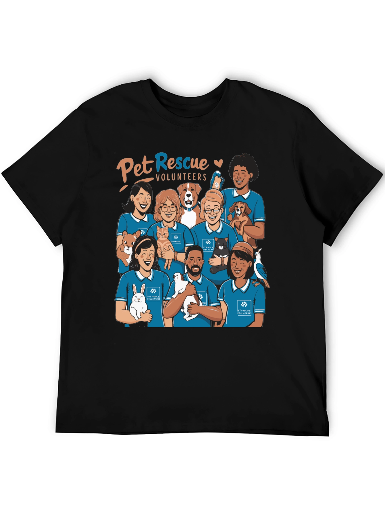 Pet Rescue Volunteers Graphic T-Shirt