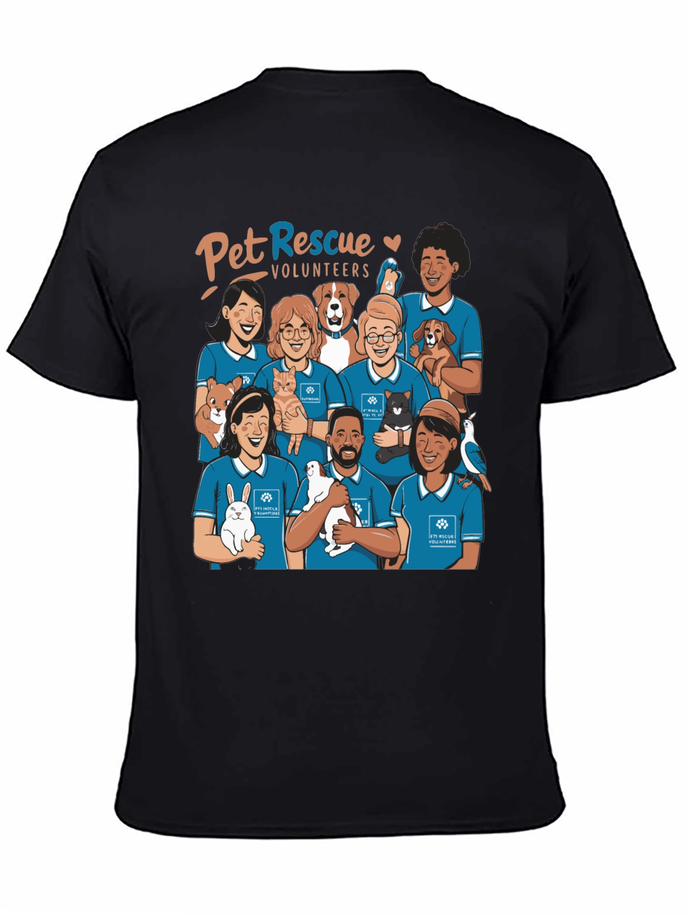 Pet Rescue Volunteers Graphic T-Shirt