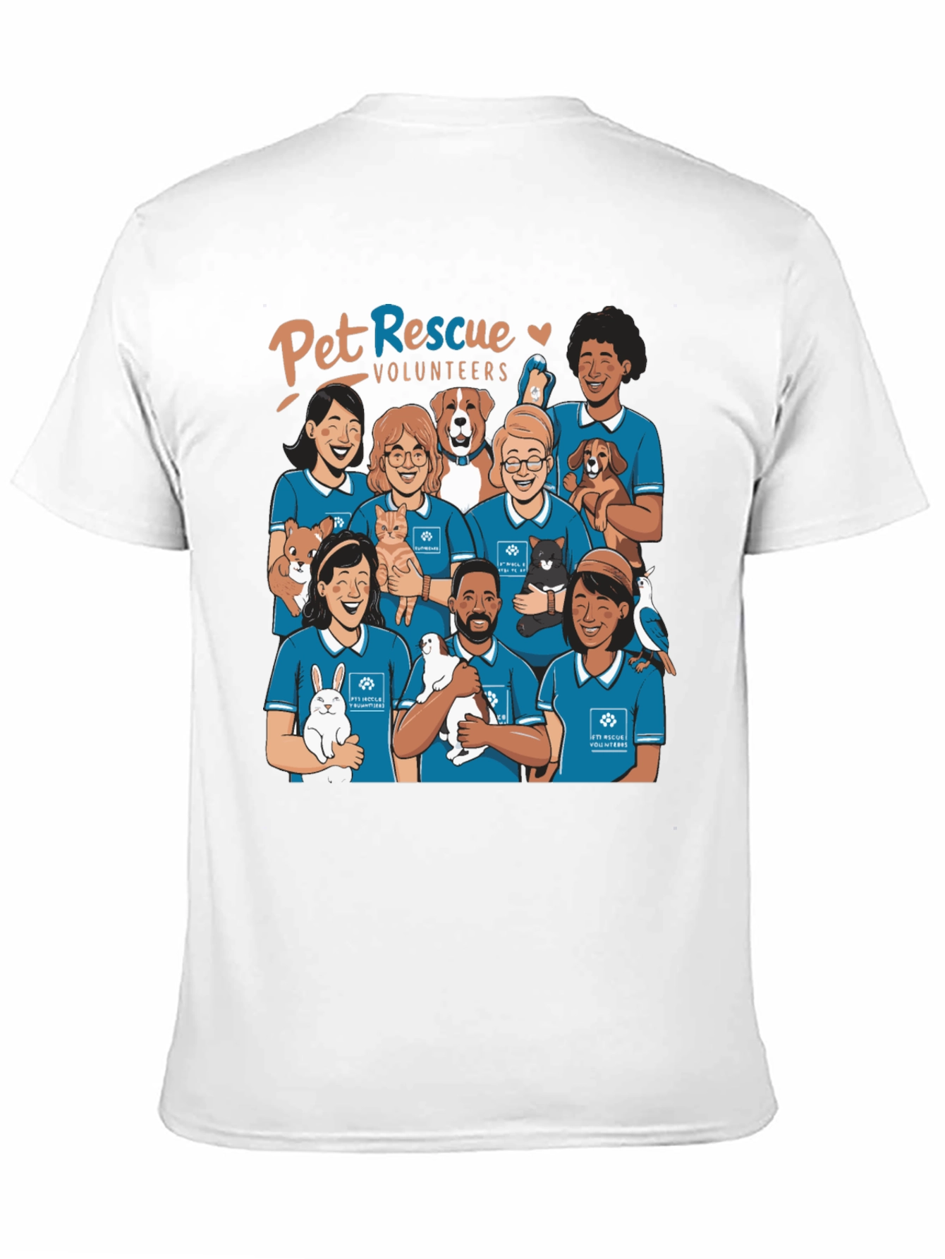 Pet Rescue Volunteers Graphic T-Shirt