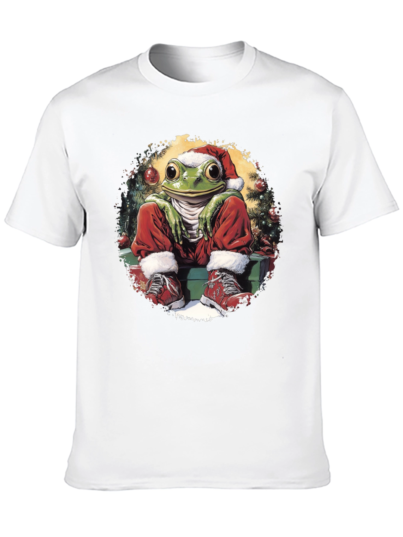 Christmas Frog T-Shirt - Santa Style
