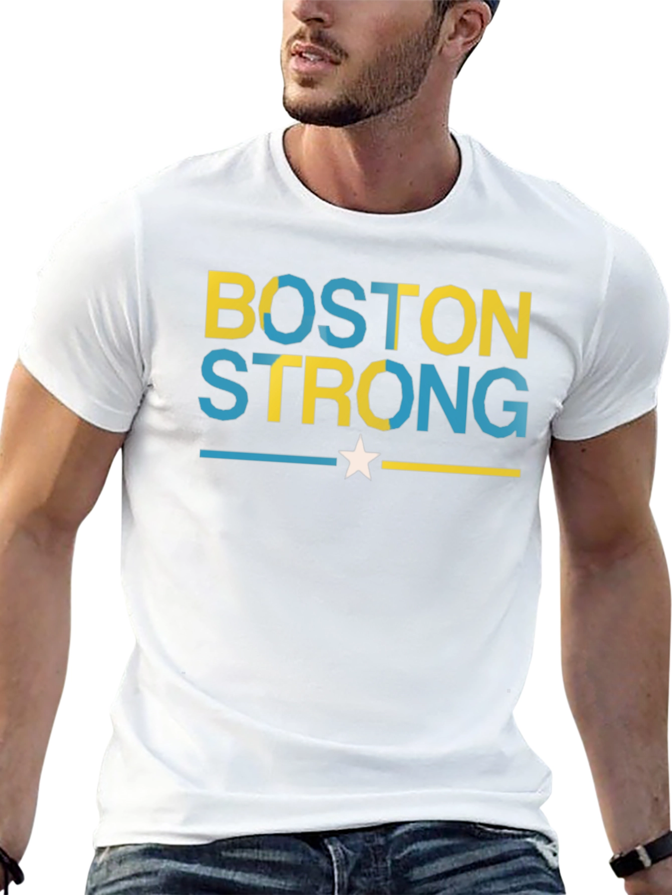 Boston Strong Graphic Tee - Unisex Black T-Shirt