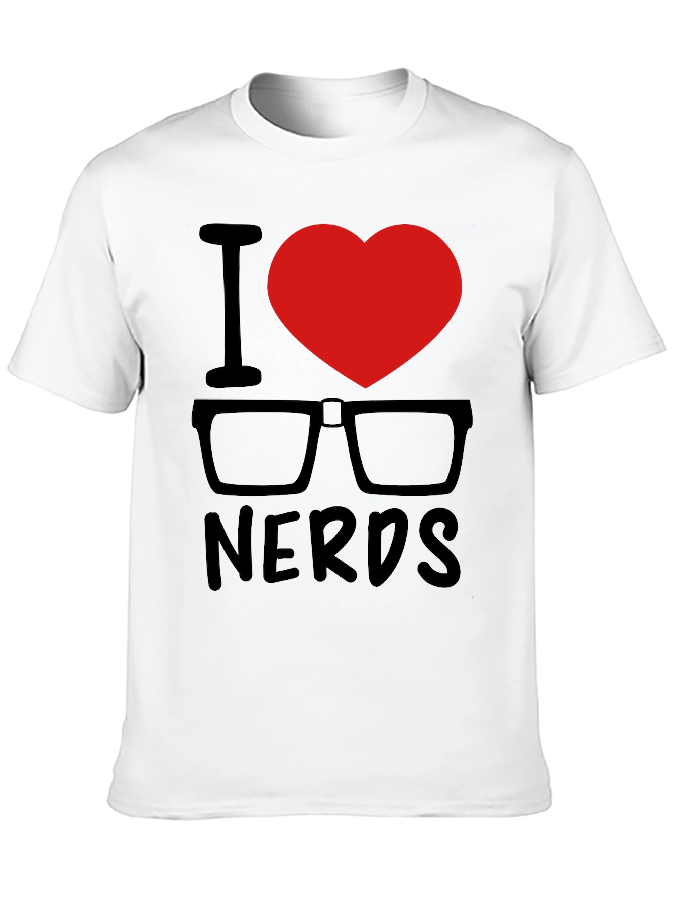 I Heart Nerds Black Graphic Tee