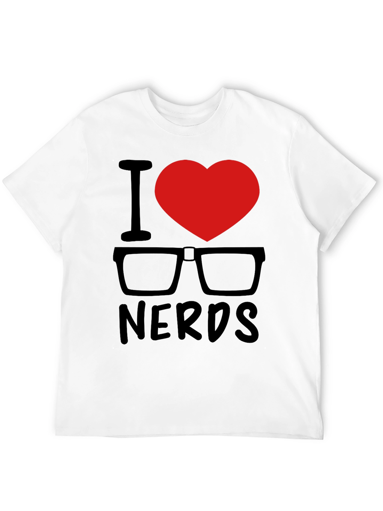 I Heart Nerds Black Graphic Tee