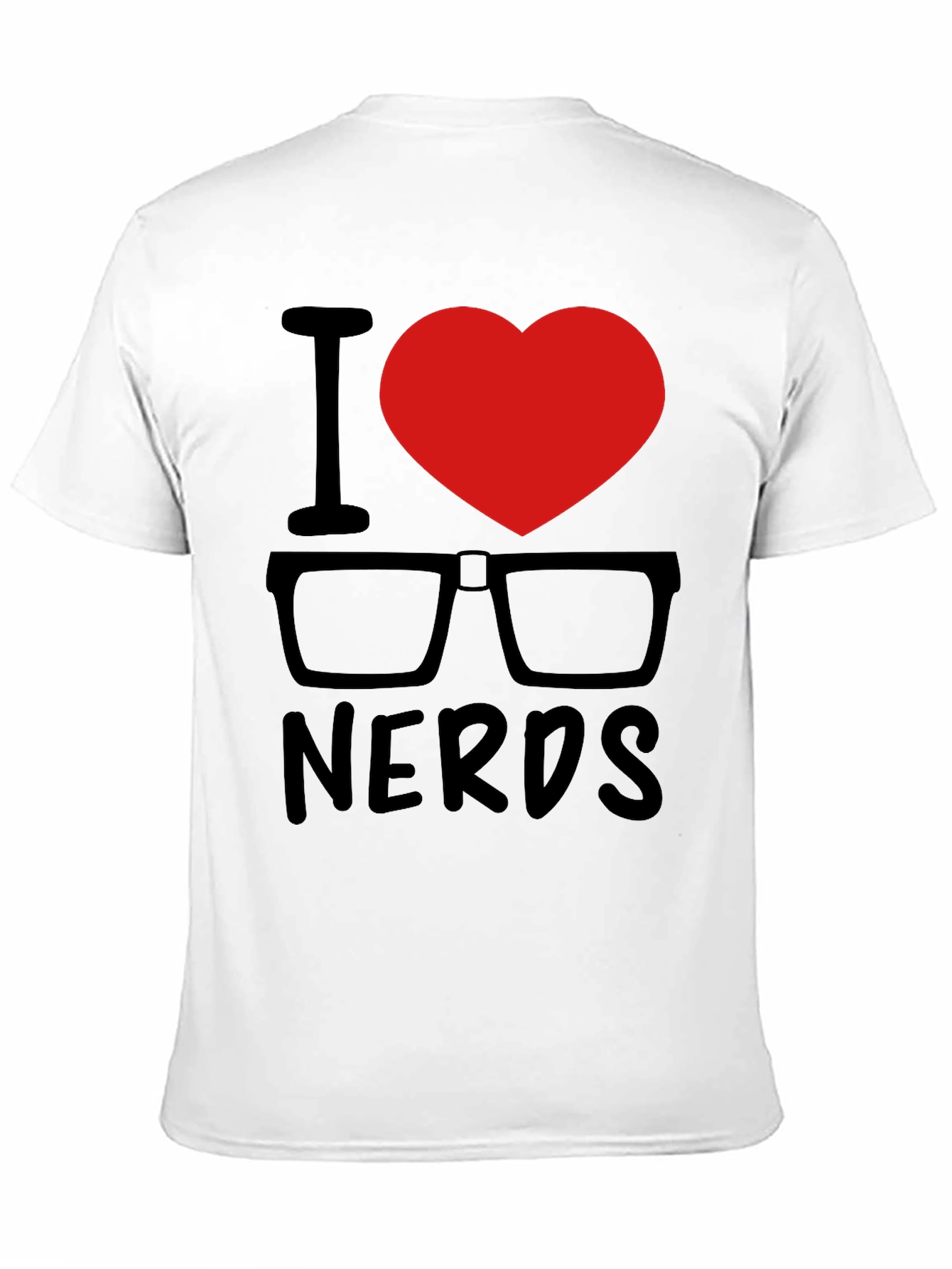 I Heart Nerds Black Graphic Tee