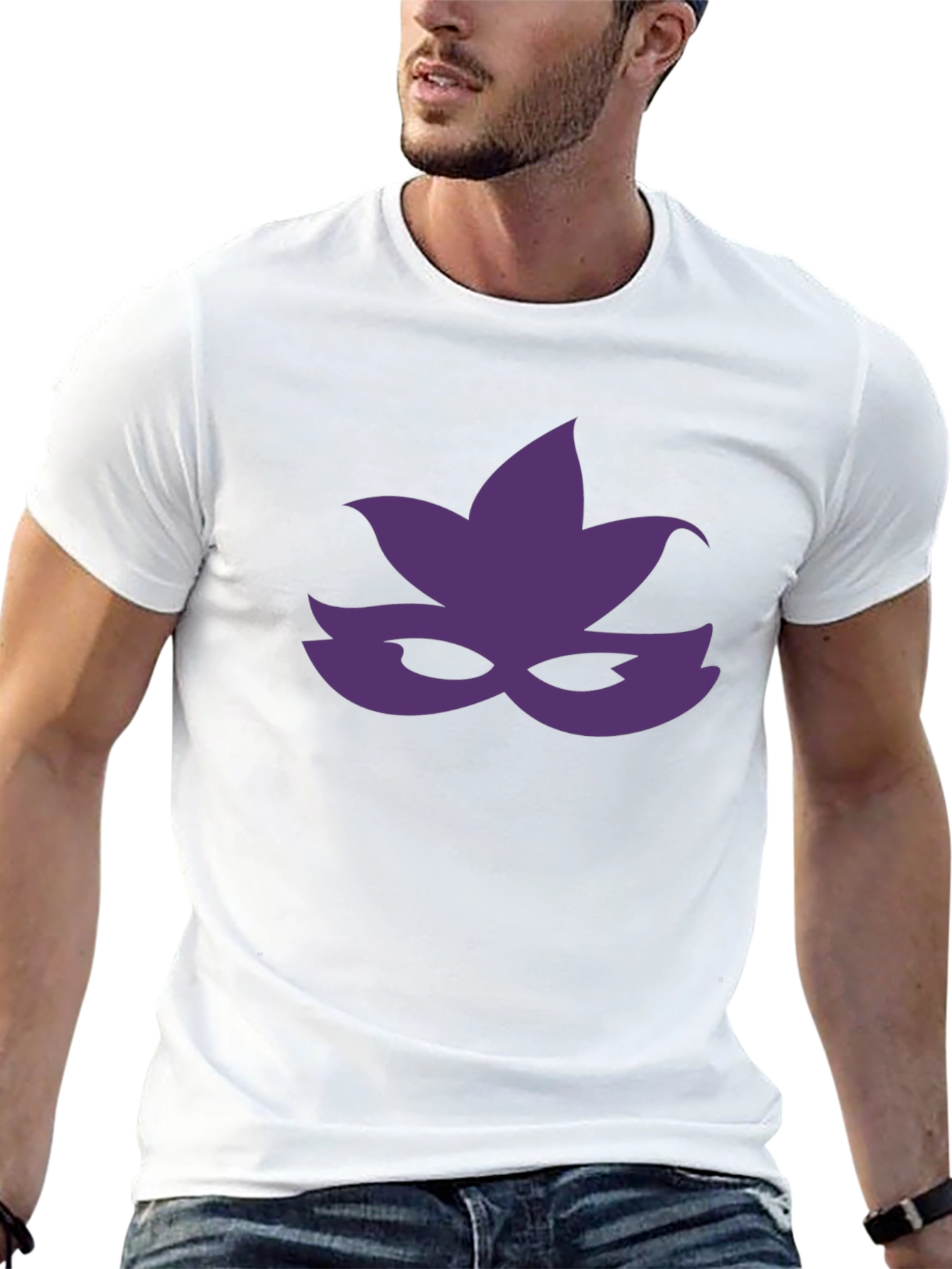Mystic Lotus Mask Black T-Shirt