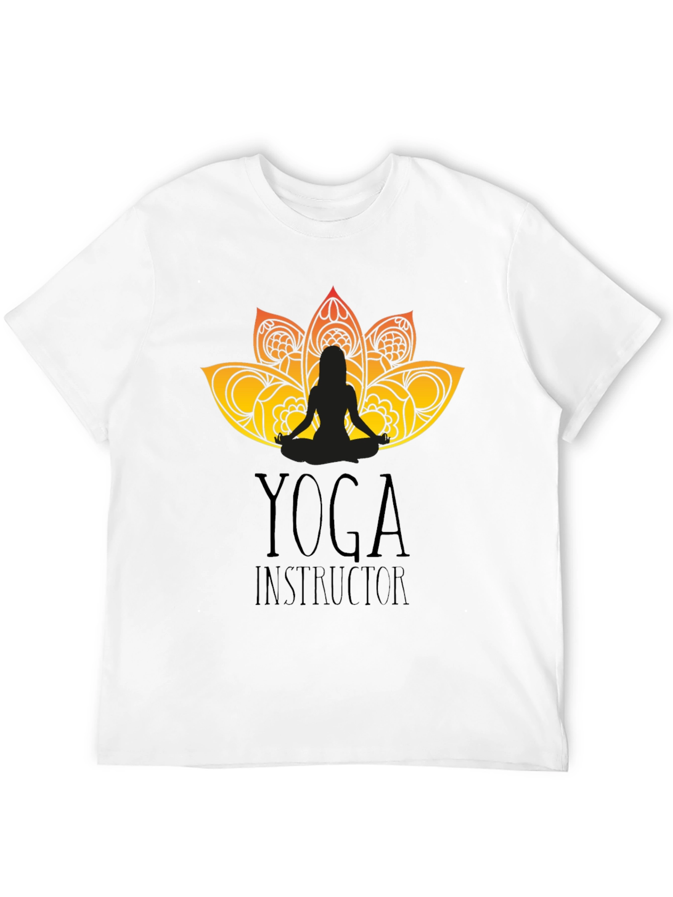 Yoga Instructor Graphic Black T-Shirt