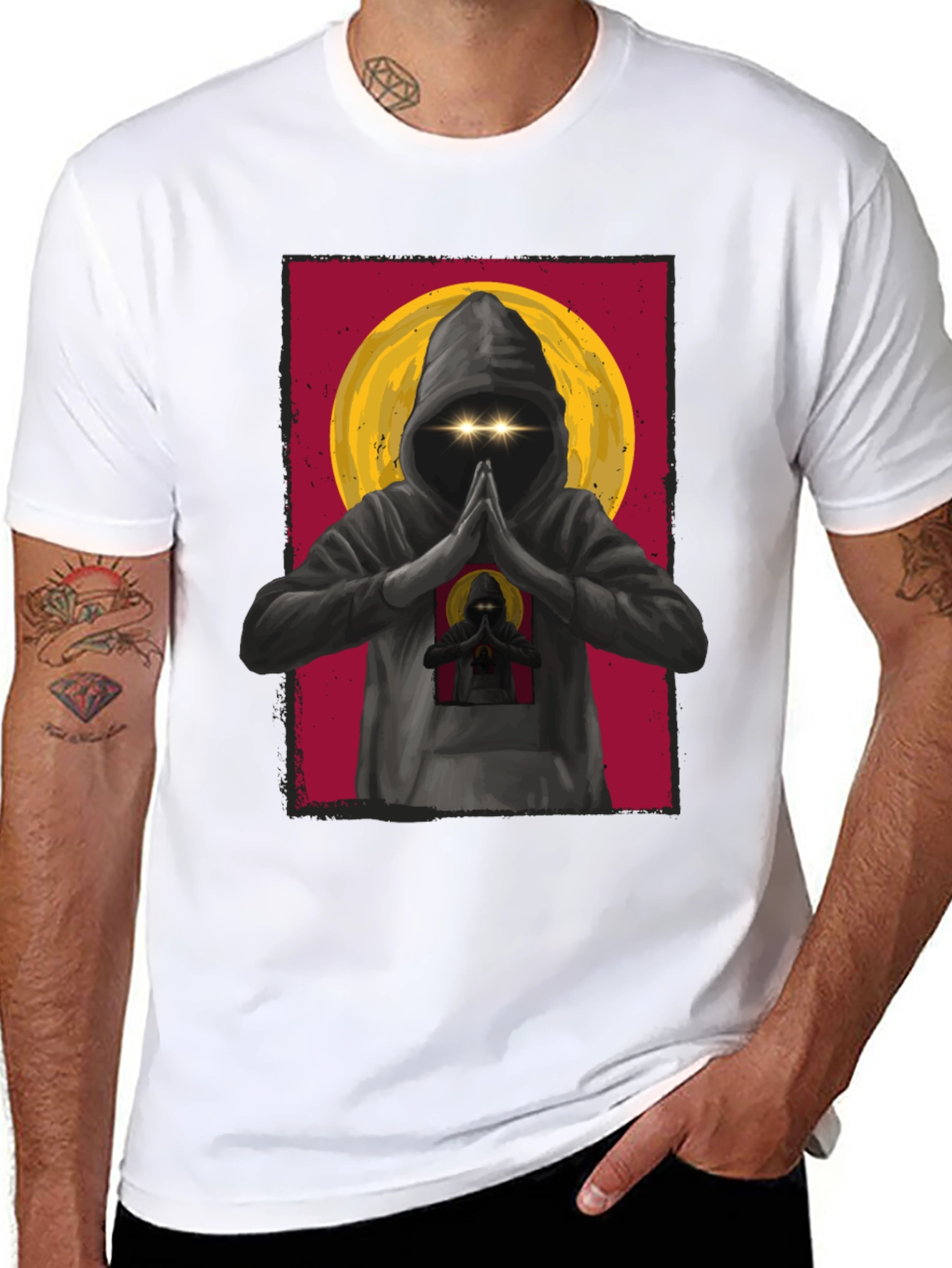 Mystic Monk T-Shirt: Urban Style Spiritual Design