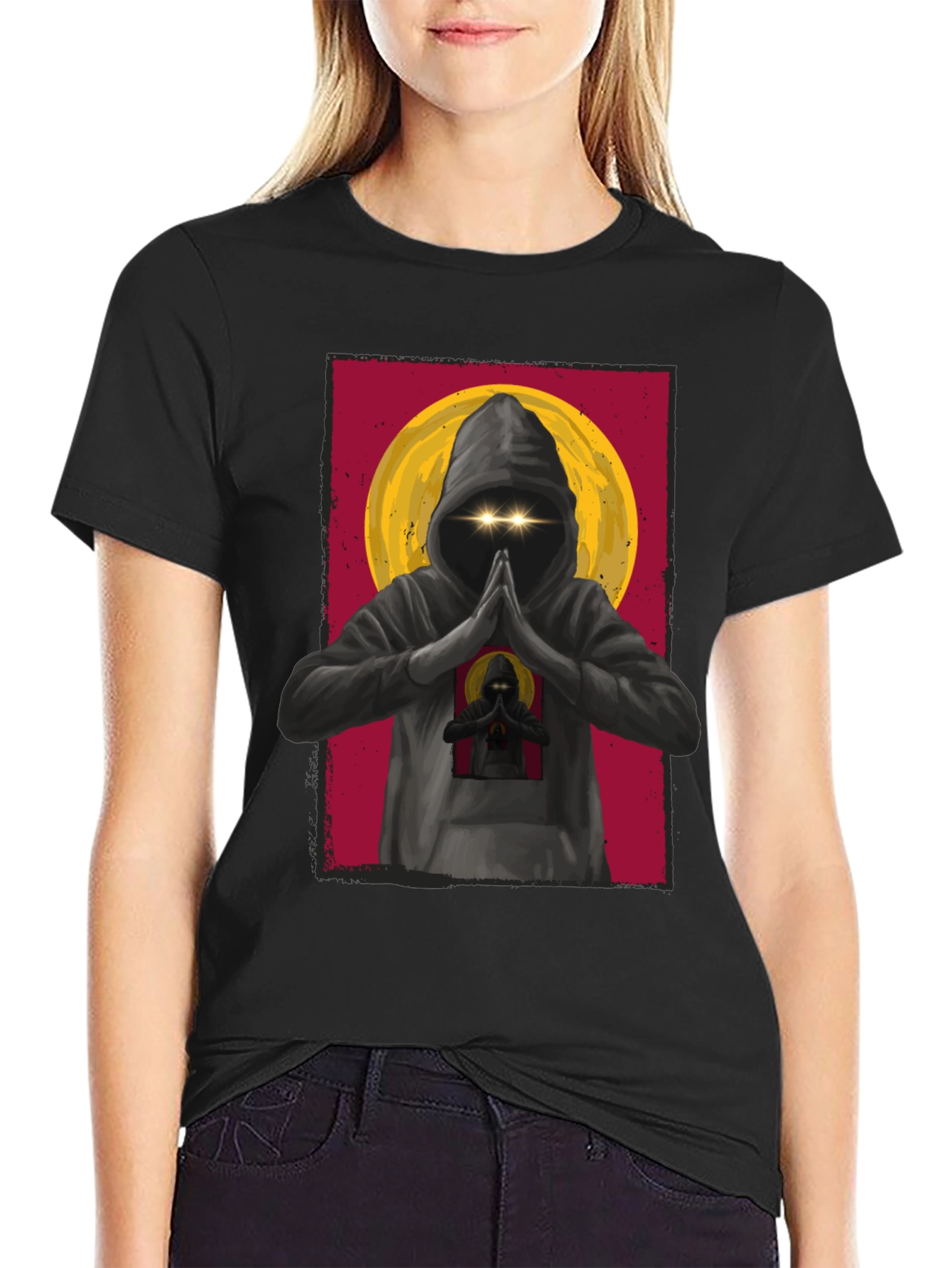 Mystic Monk T-Shirt: Urban Style Spiritual Design