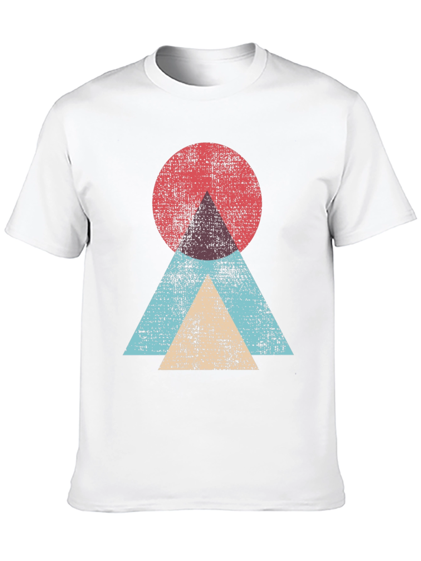 Geometric Graphic Tee - Modern Abstract Design