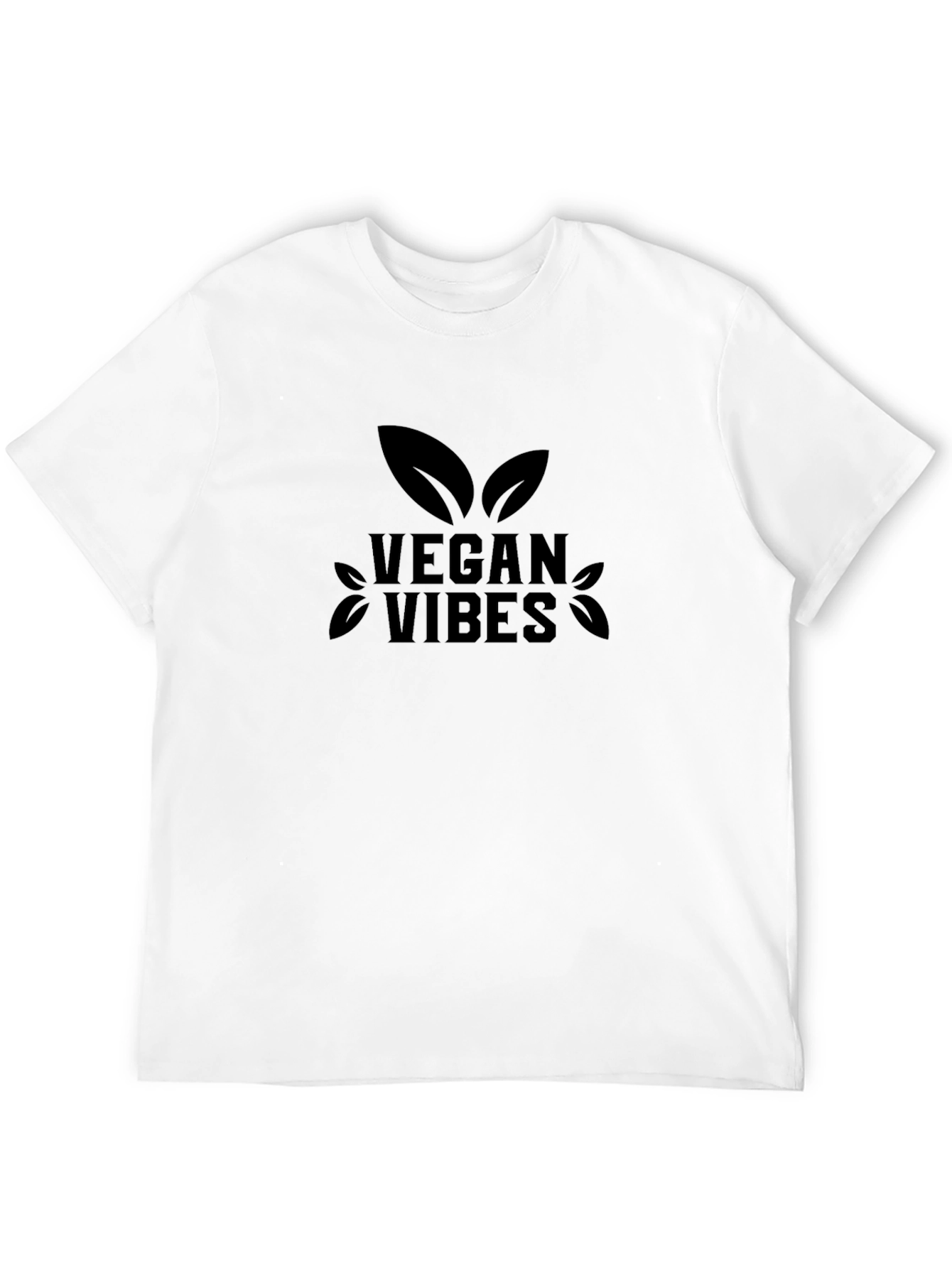 Vegan Vibes Graphic Tee - Black