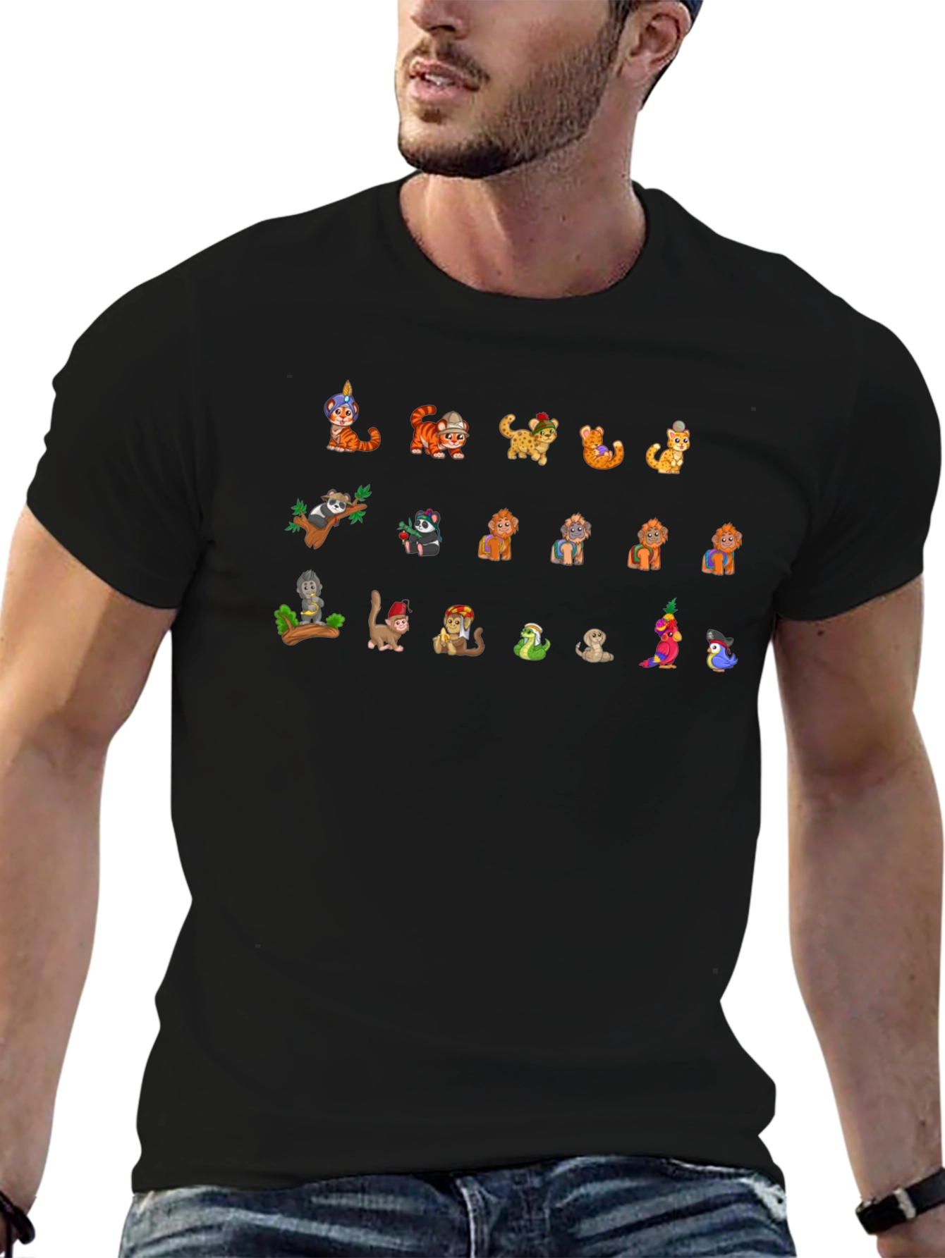 Novelty Animal Cartoon Graphic Tee