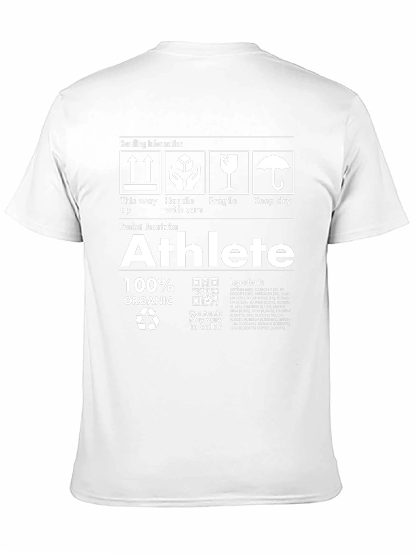 Athlete Organic T-Shirt - Novelty Graphic Tee