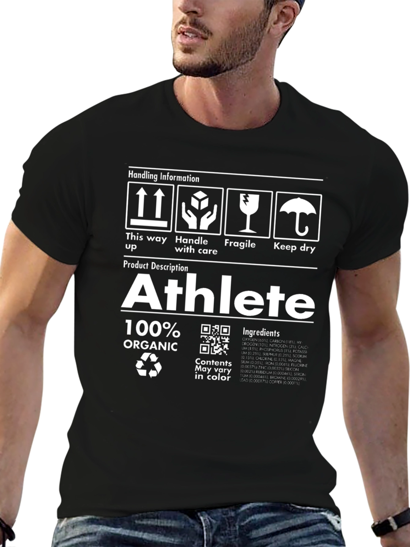Athlete Organic T-Shirt - Novelty Graphic Tee