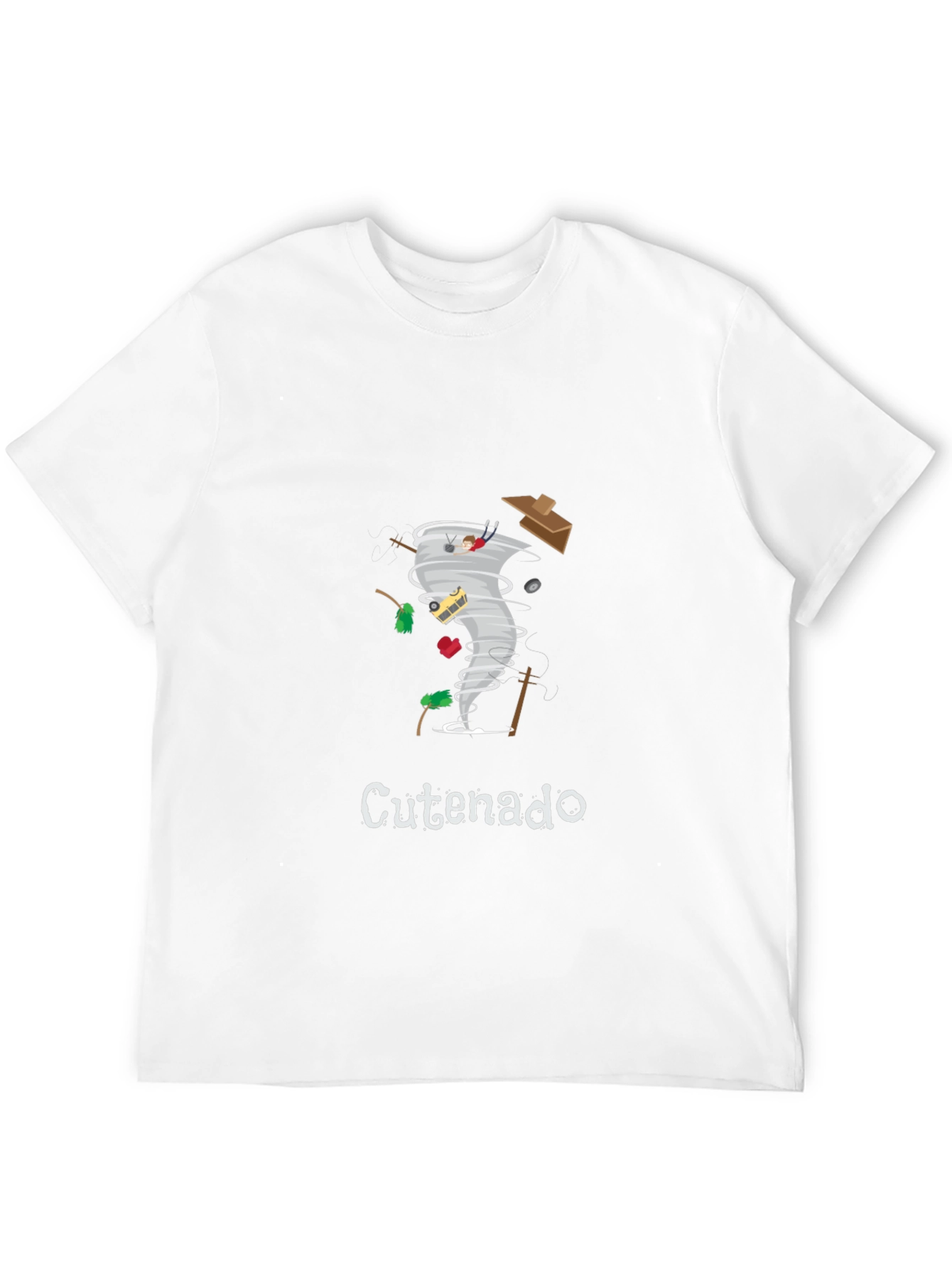 Cute Tornado T-Shirt - Black Graphic Tee