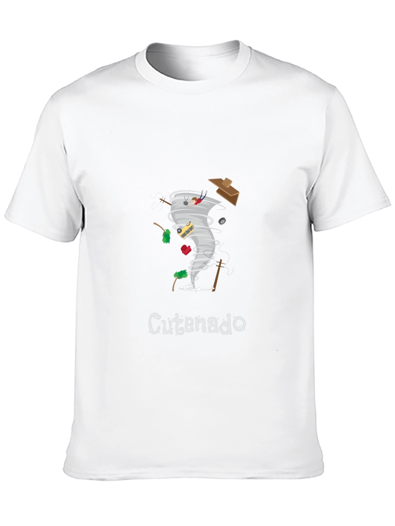 Cute Tornado T-Shirt - Black Graphic Tee
