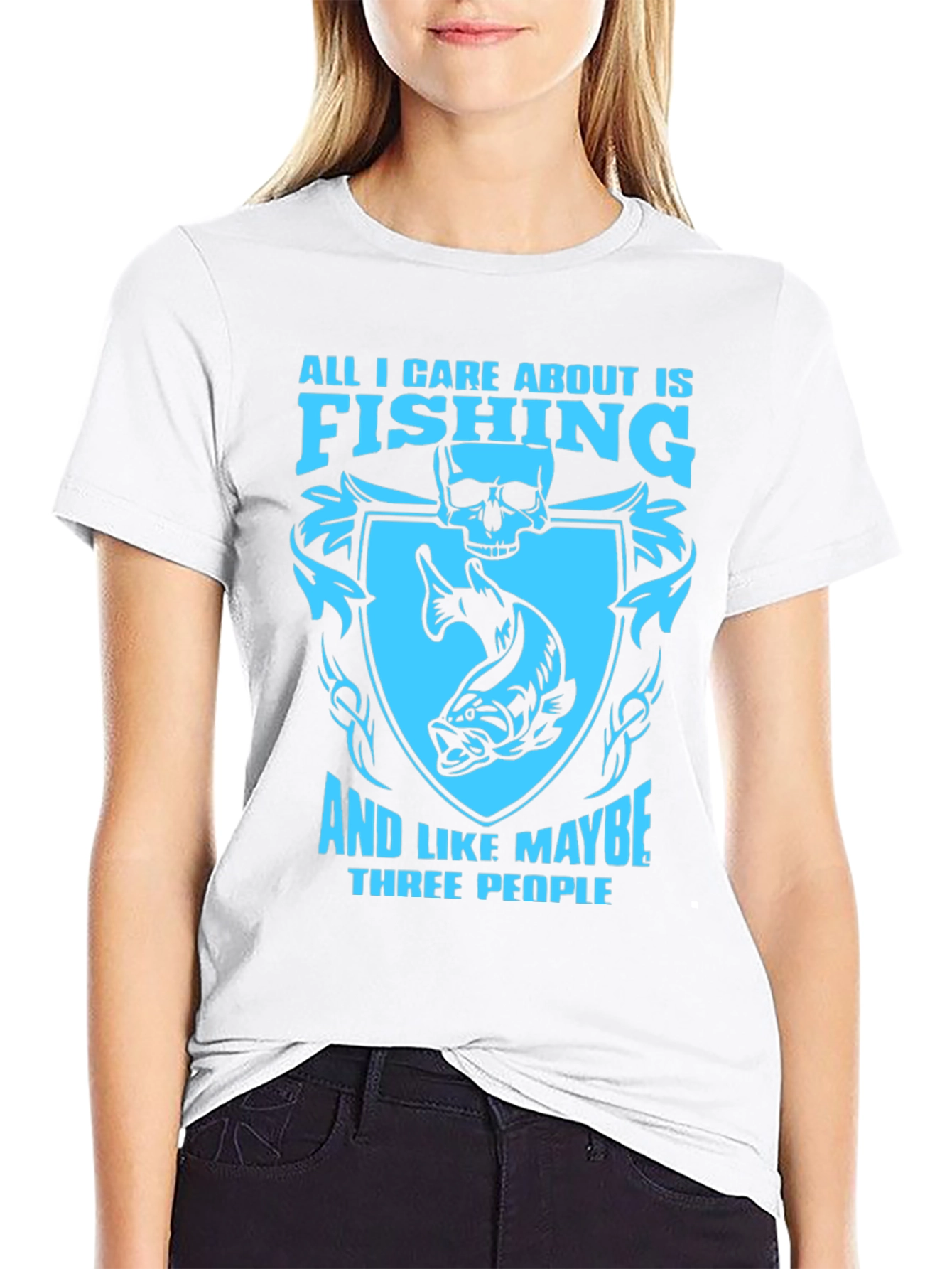 Fishing Lovers T-Shirt: All I Care About Is Fishing
