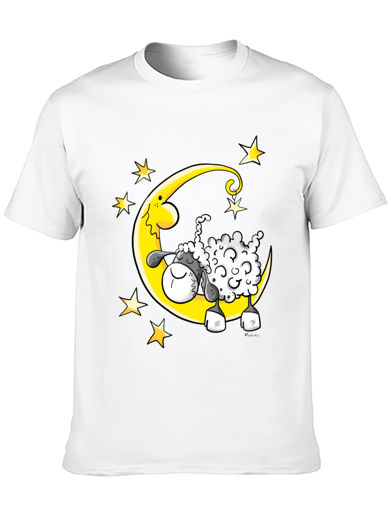 Dreamy Sheep T-Shirt - Moon and Stars Graphic Tee