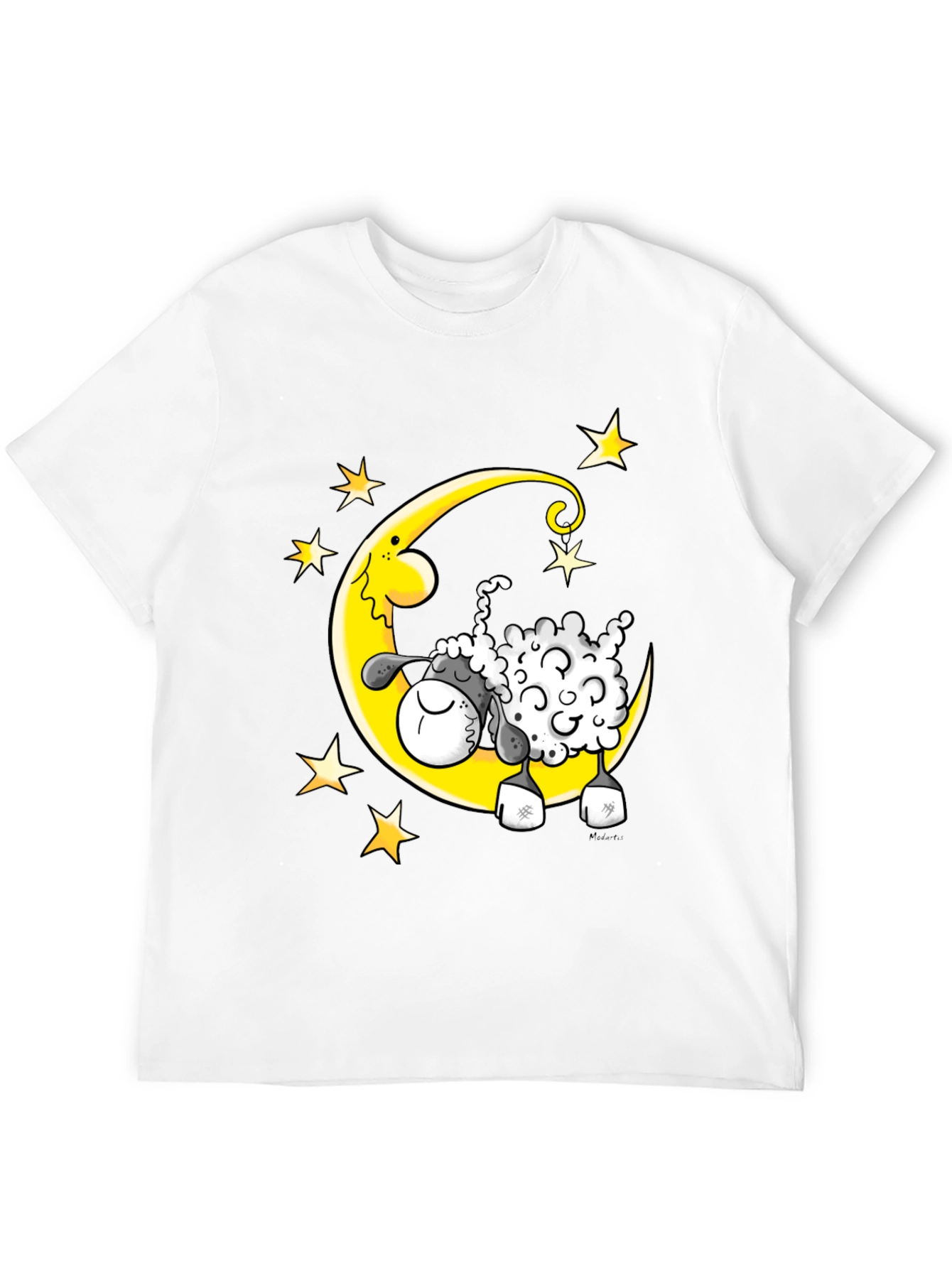 Dreamy Sheep T-Shirt - Moon and Stars Graphic Tee