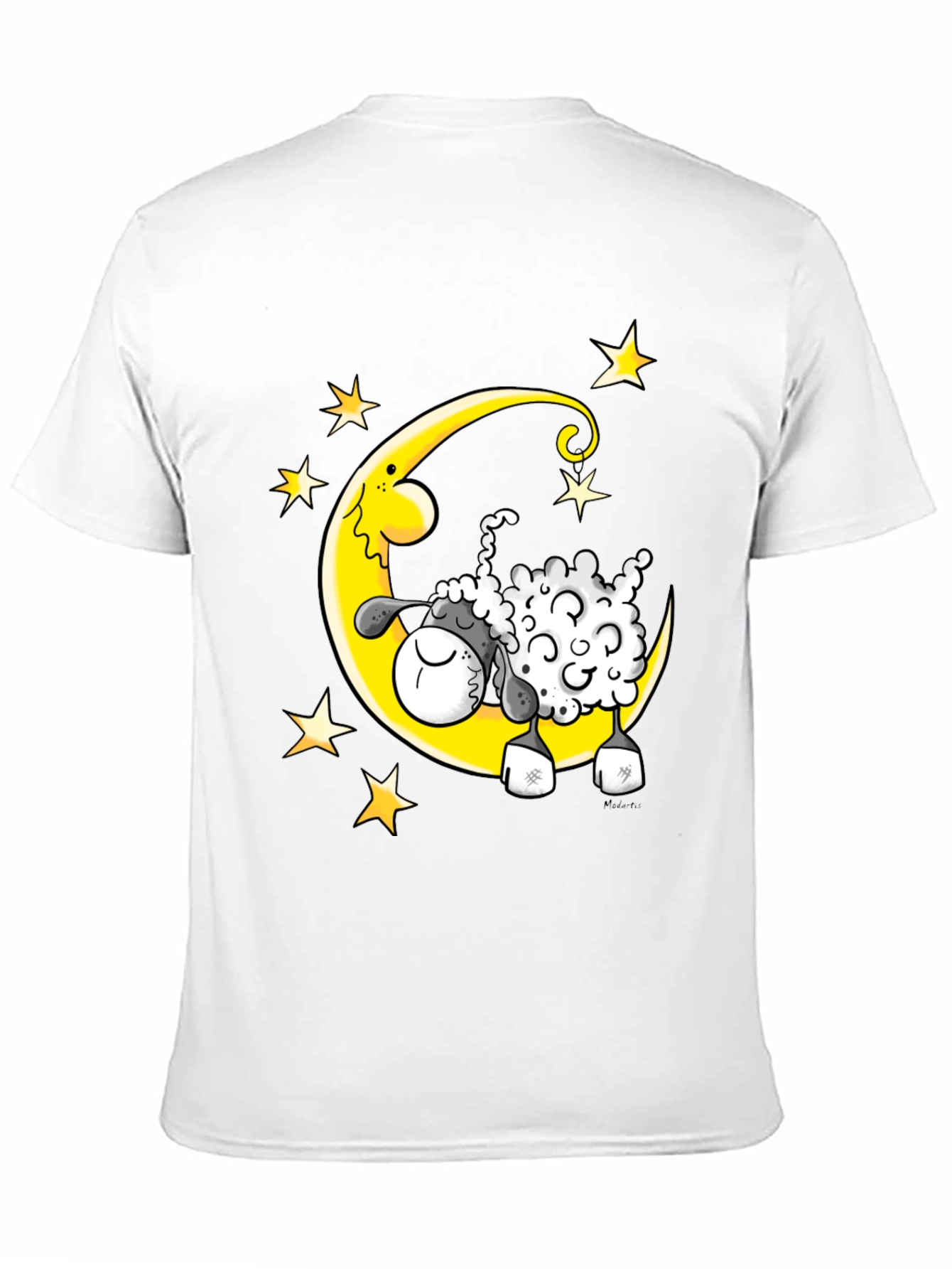 Dreamy Sheep T-Shirt - Moon and Stars Graphic Tee