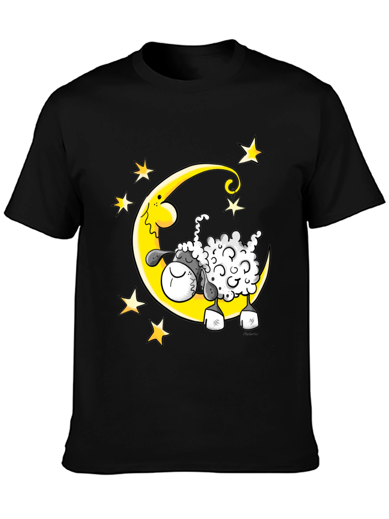 Dreamy Sheep T-Shirt - Moon and Stars Graphic Tee