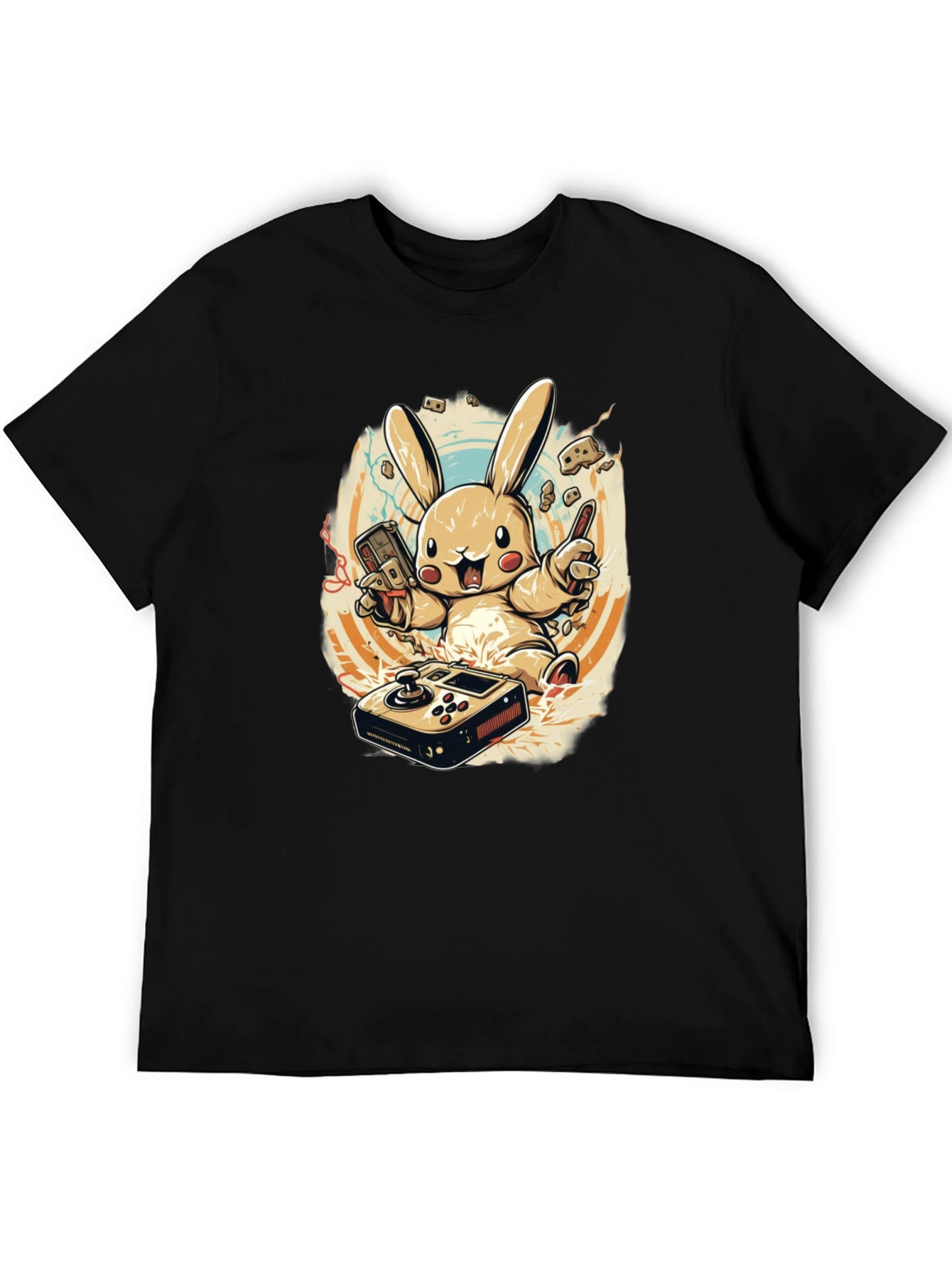 Gaming Bunny Graphic T-Shirt