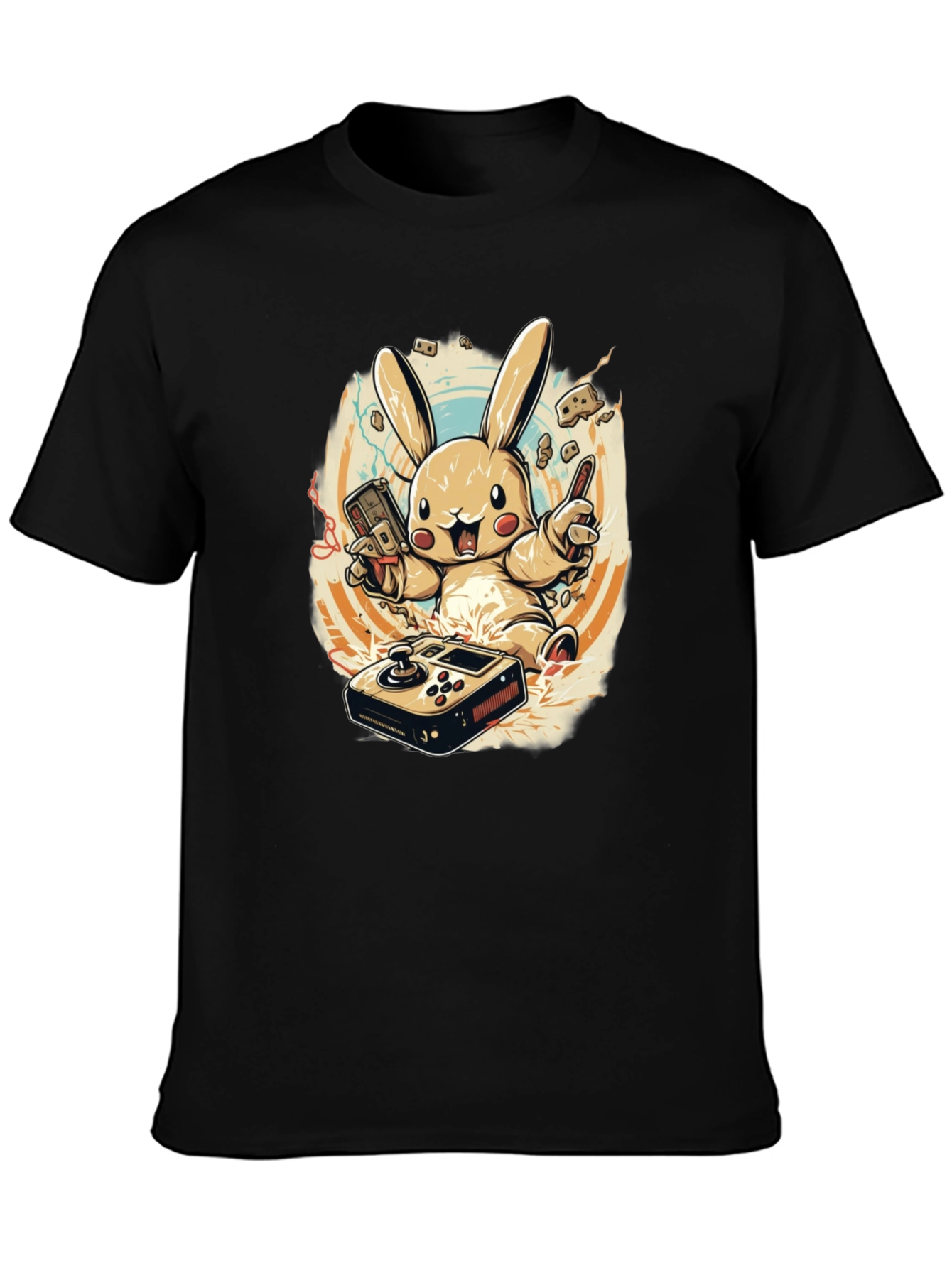 Gaming Bunny Graphic T-Shirt