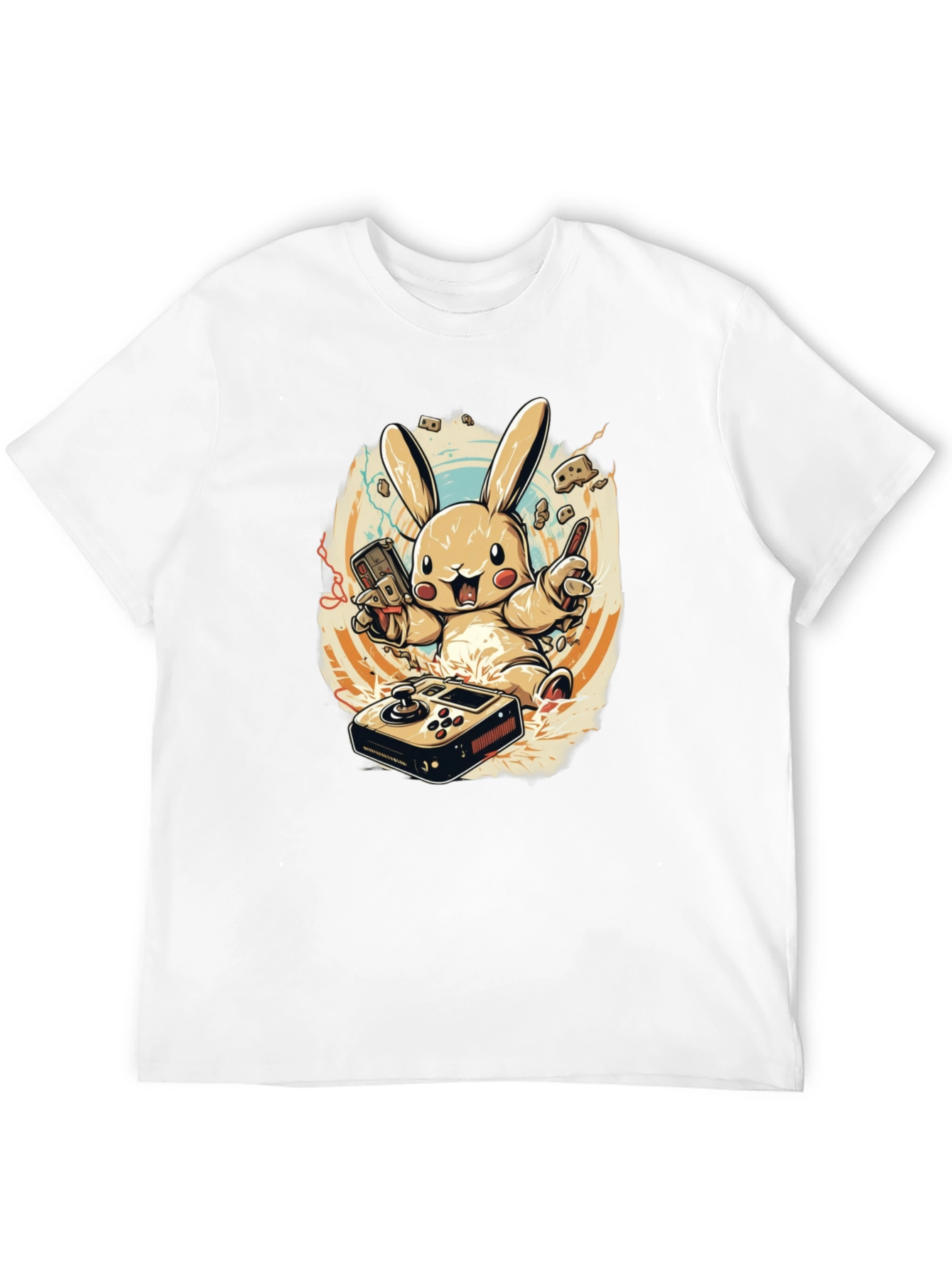 Gaming Bunny Graphic T-Shirt