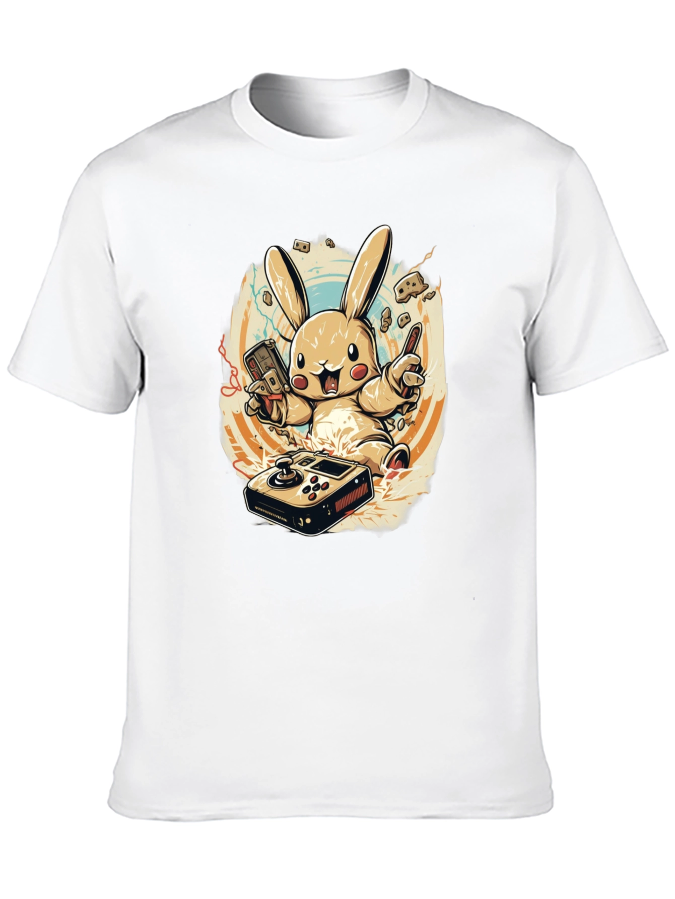 Gaming Bunny Graphic T-Shirt