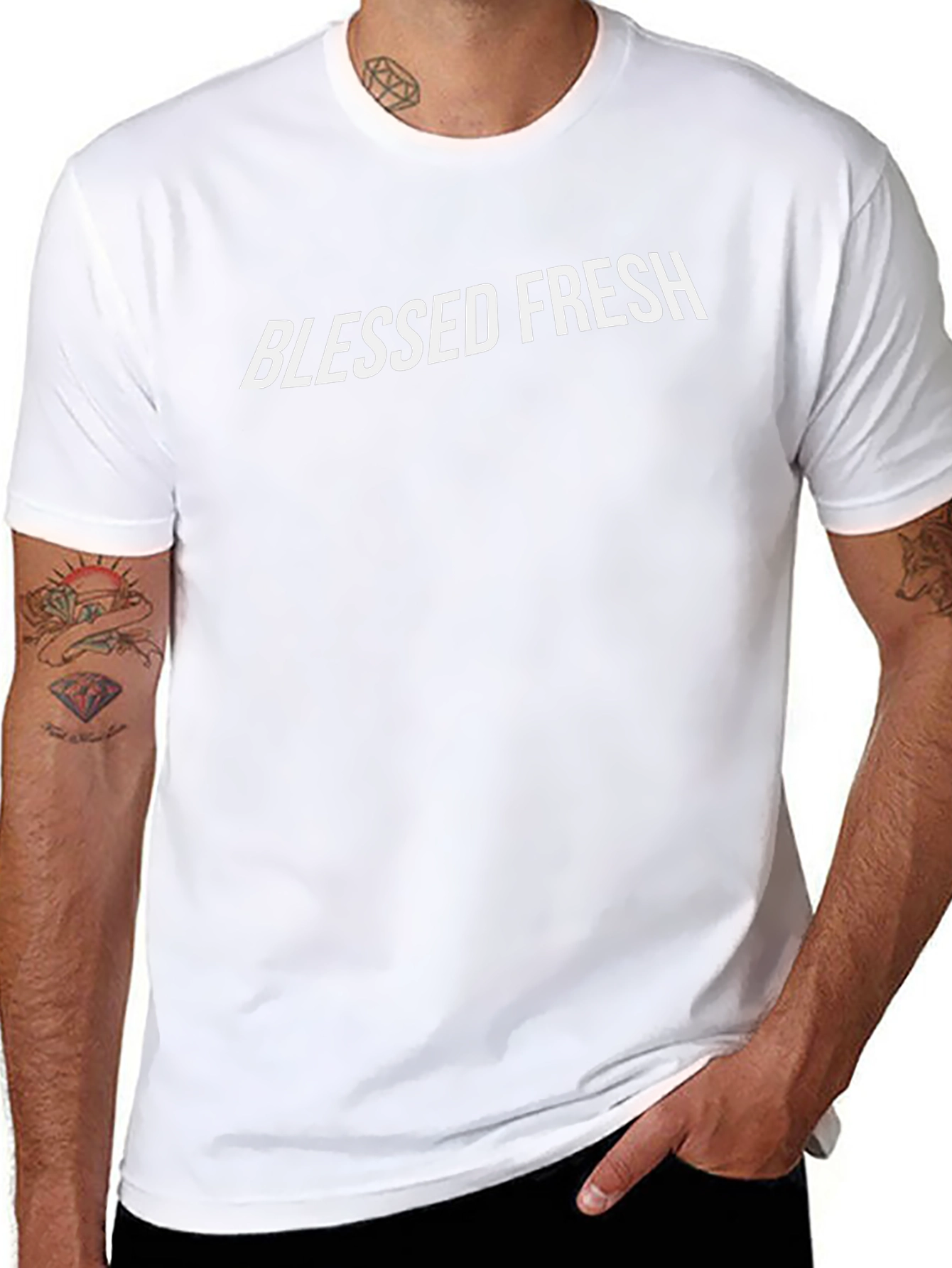 Blessed Fresh Black Graphic Tee