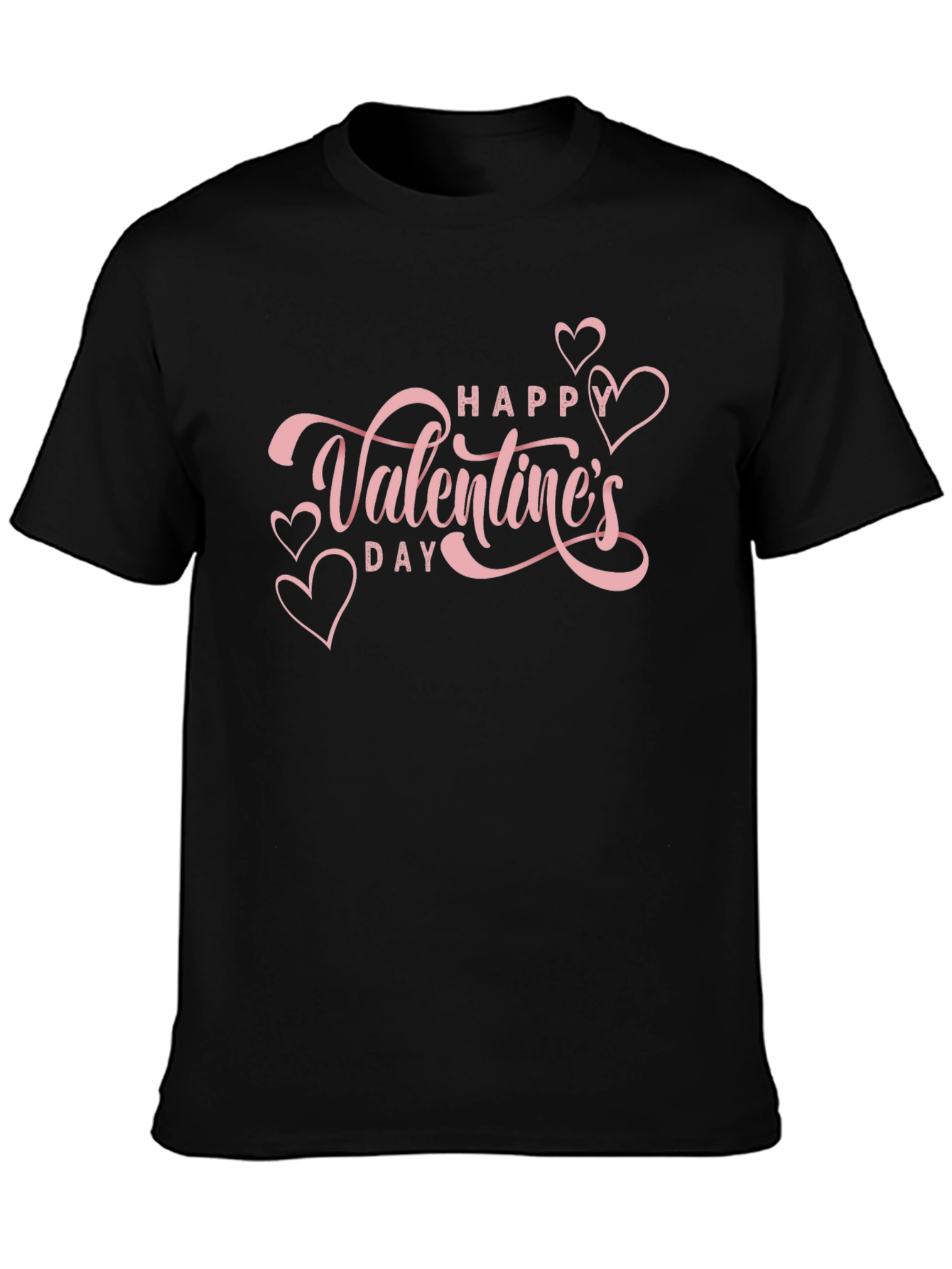 Valentines Day Graphic Tee - Pink Heart Design