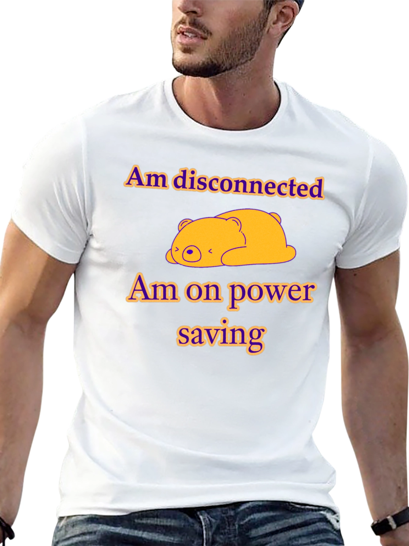 Am Disconnected Power Saving Mode T-Shirt