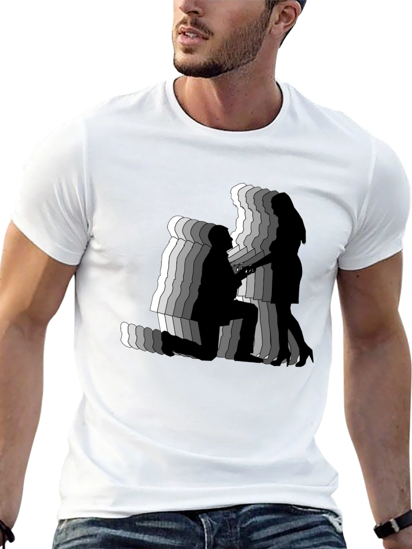 Proposal Silhouette Graphic Tee - Black