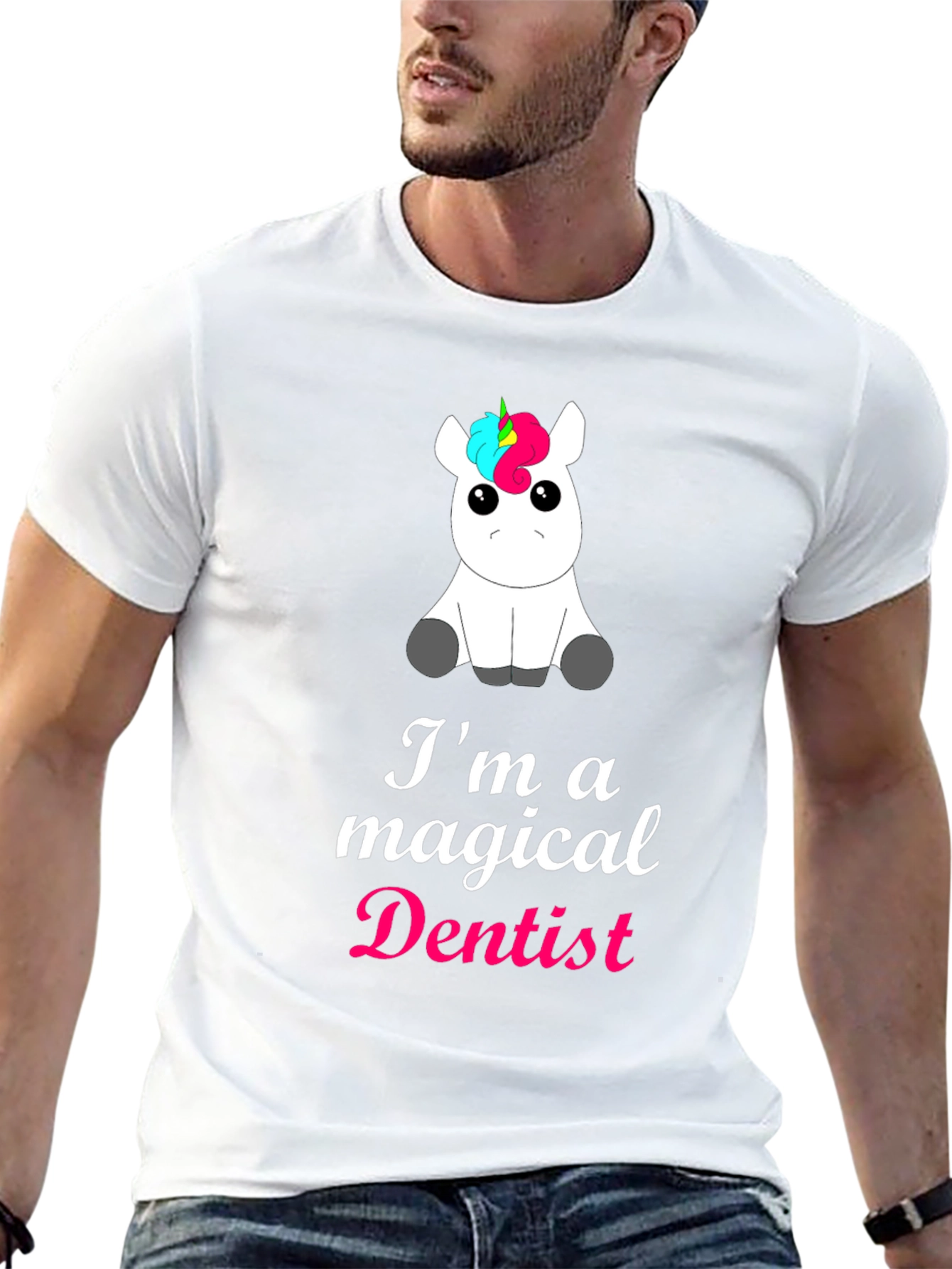 Magical Dentist Unicorn T-Shirt - Black