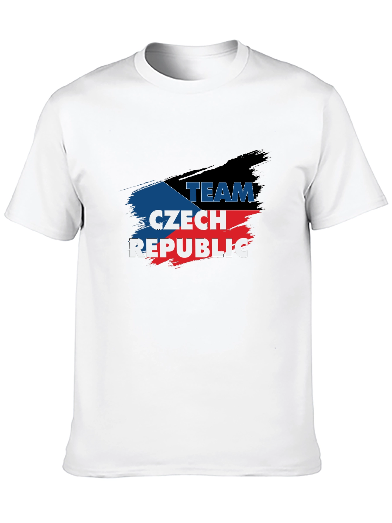 Team Czech Republic Brush Stroke T-Shirt