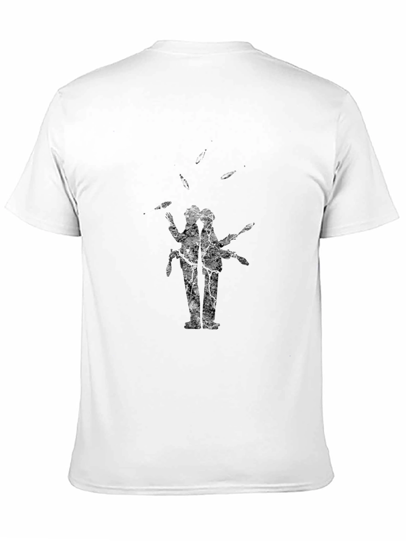 Mens Black Graphic Print Crew Neck T-Shirt