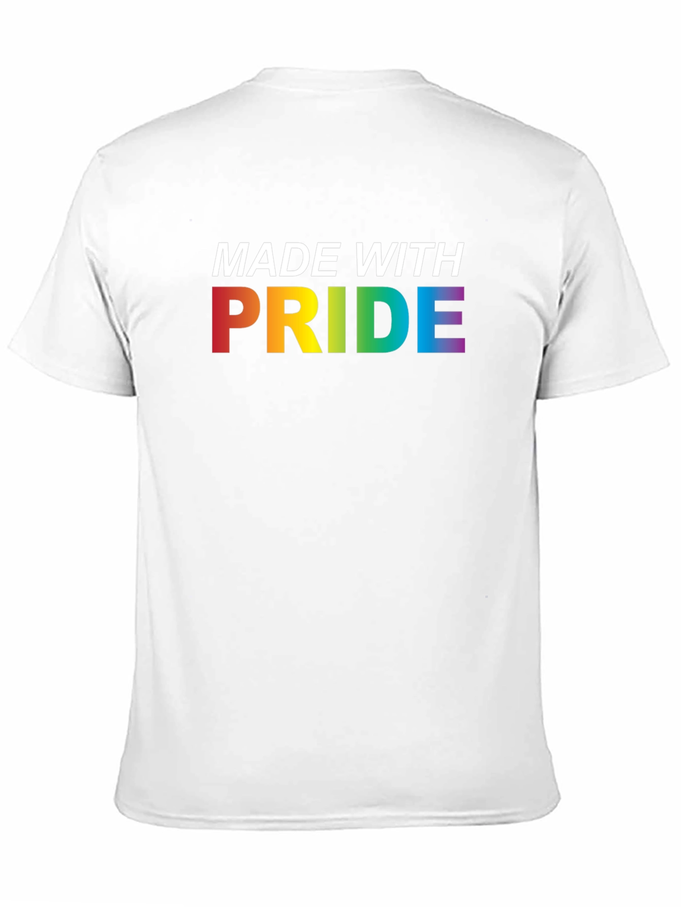 Made With Pride Rainbow Graphic Tee - Black
