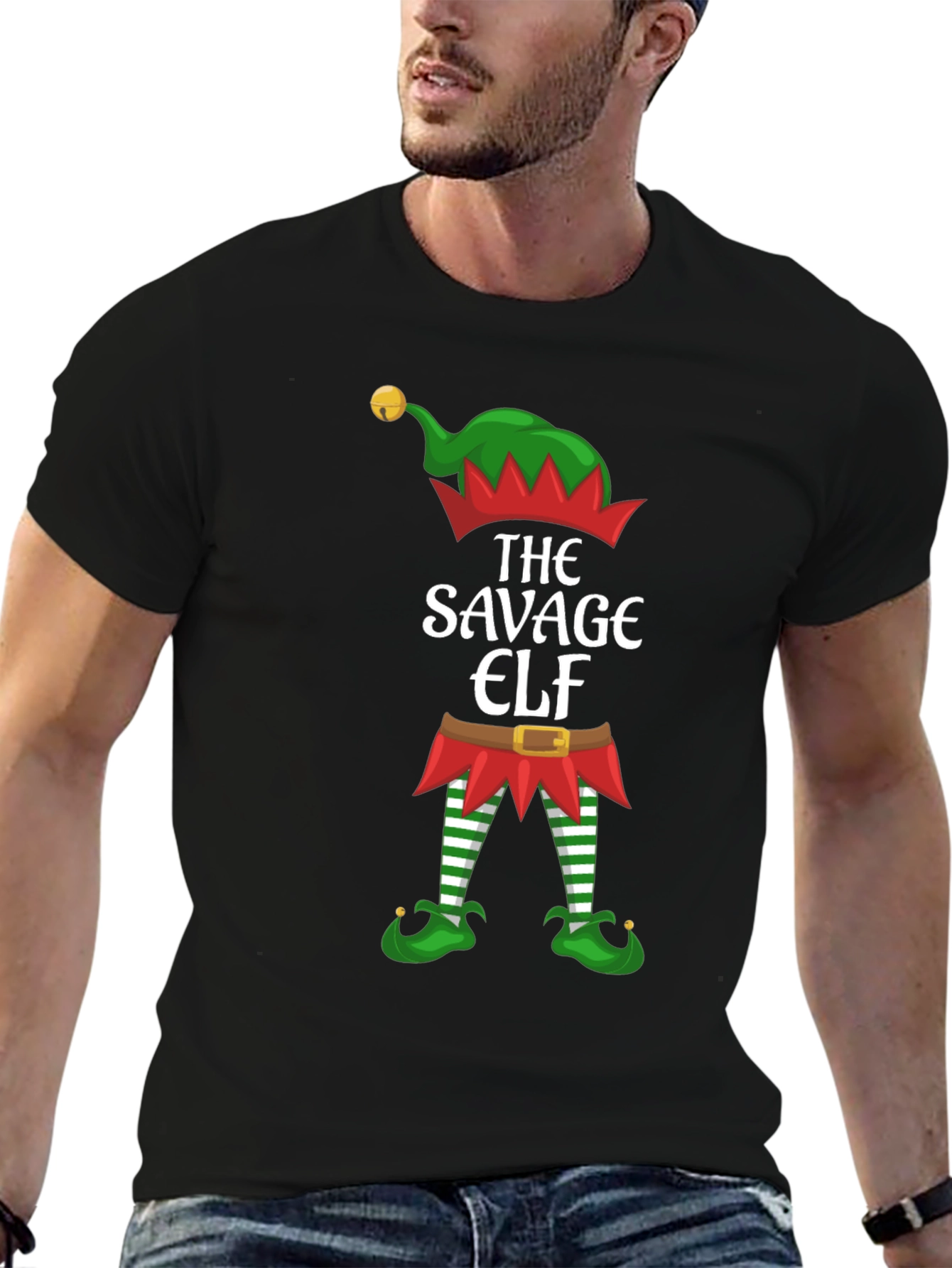 Savage Elf Graphic Tee - Holiday Humor