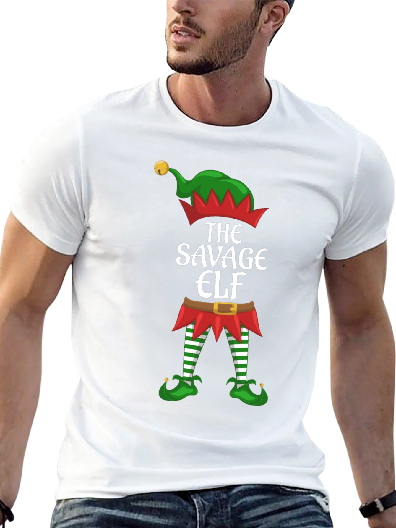 Savage Elf Graphic Tee - Holiday Humor