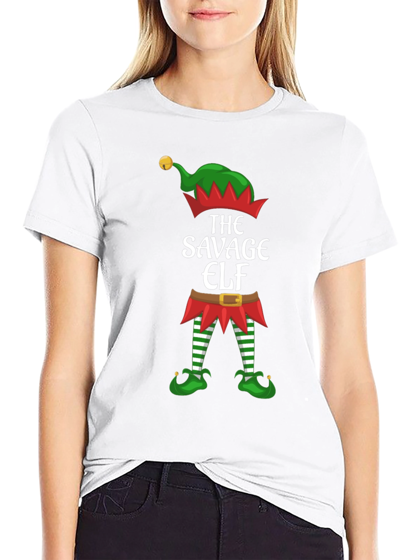 Savage Elf Graphic Tee - Holiday Humor