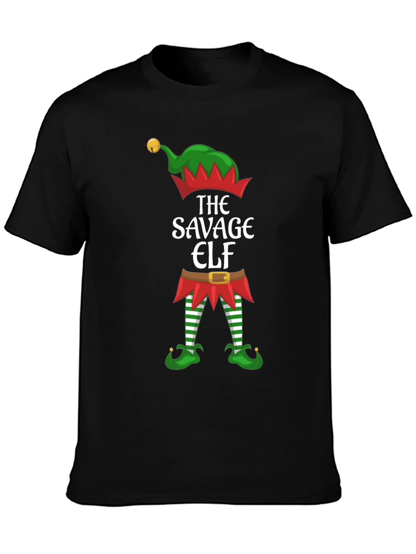 Savage Elf Graphic Tee - Holiday Humor