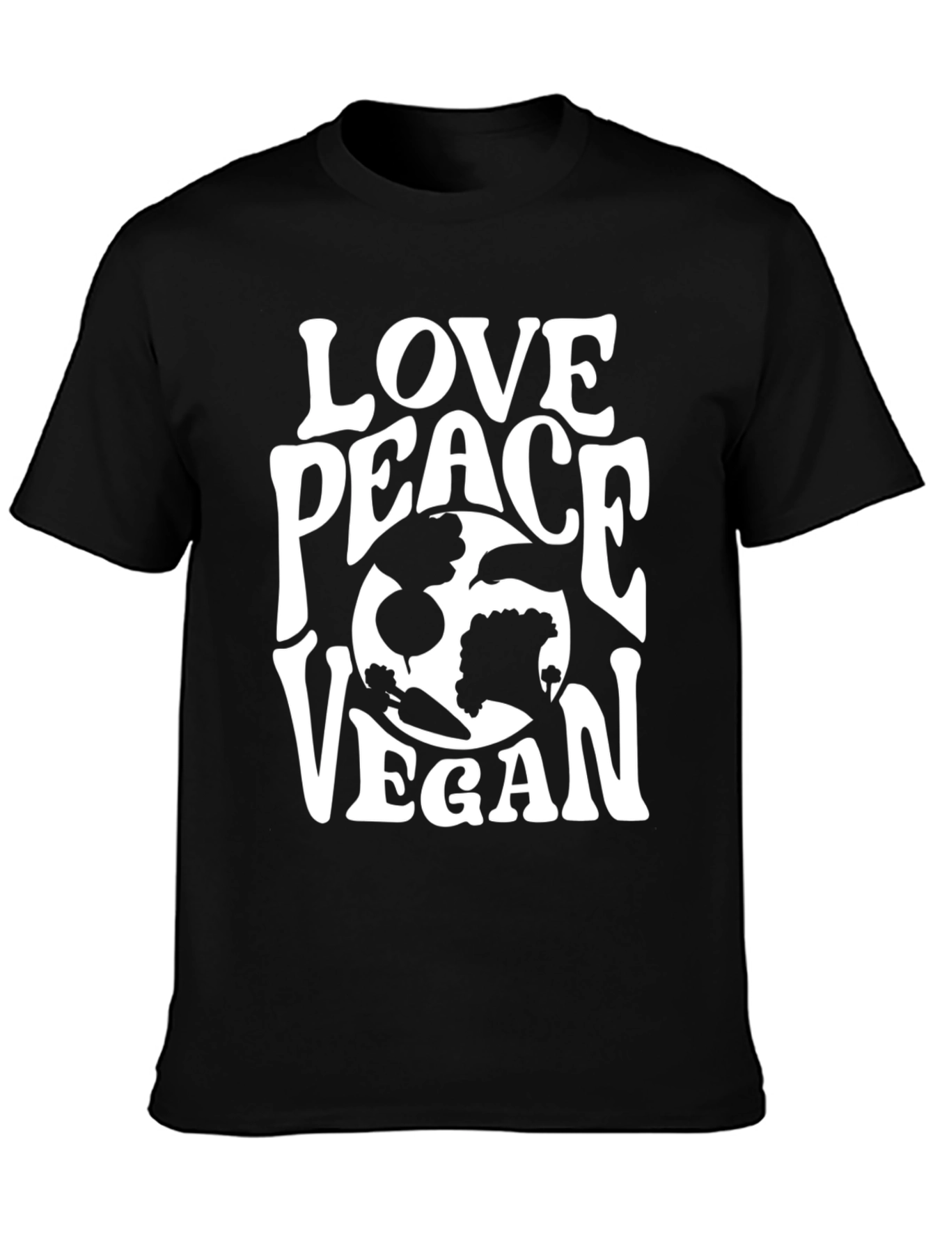 Love Peace Vegan T-Shirt - Unisex Graphic Tee